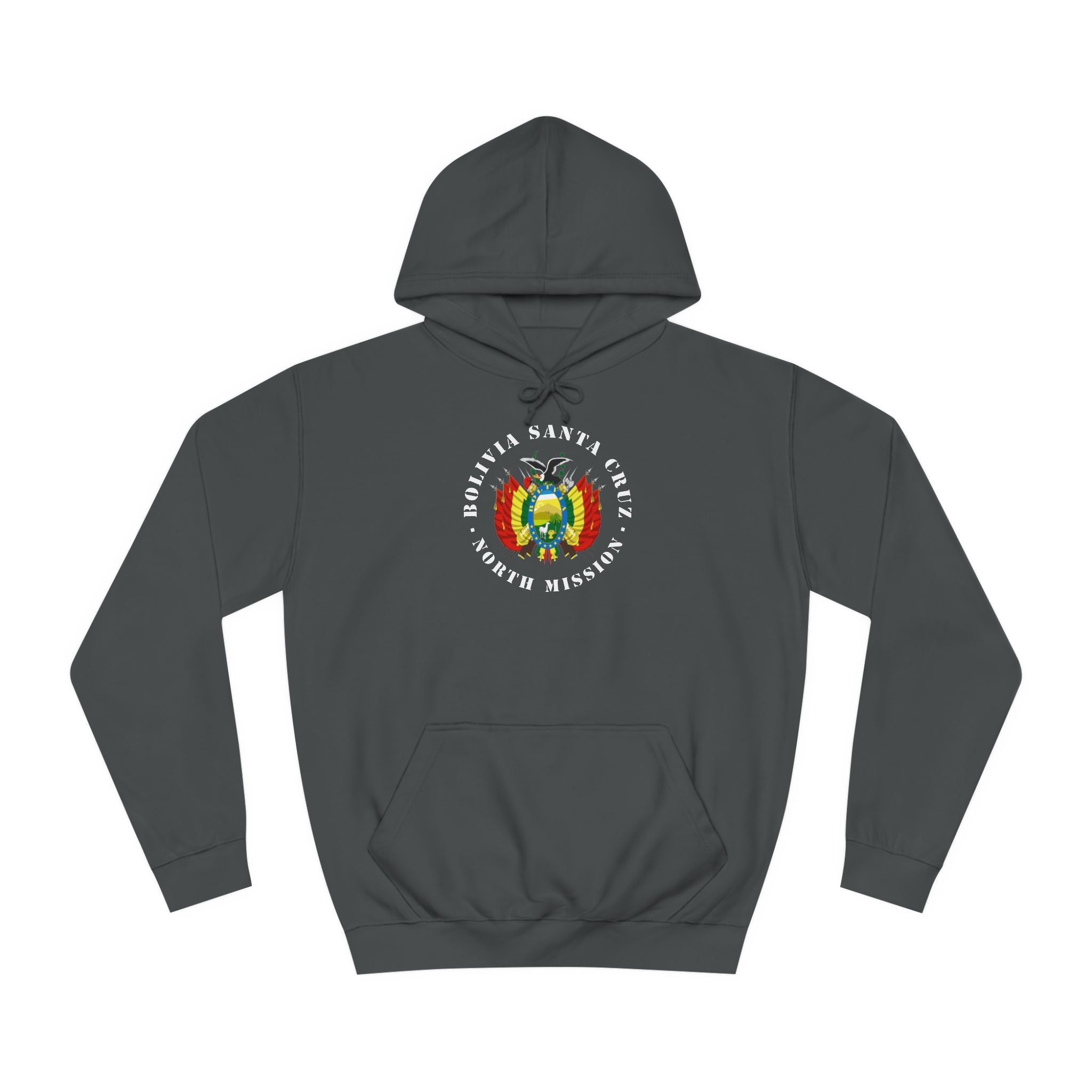 Bolivia Santa Cruz North Mission Flag Logo (White Border) College Hoodie - Mission Wishlist - LDS Missionary Gift Store