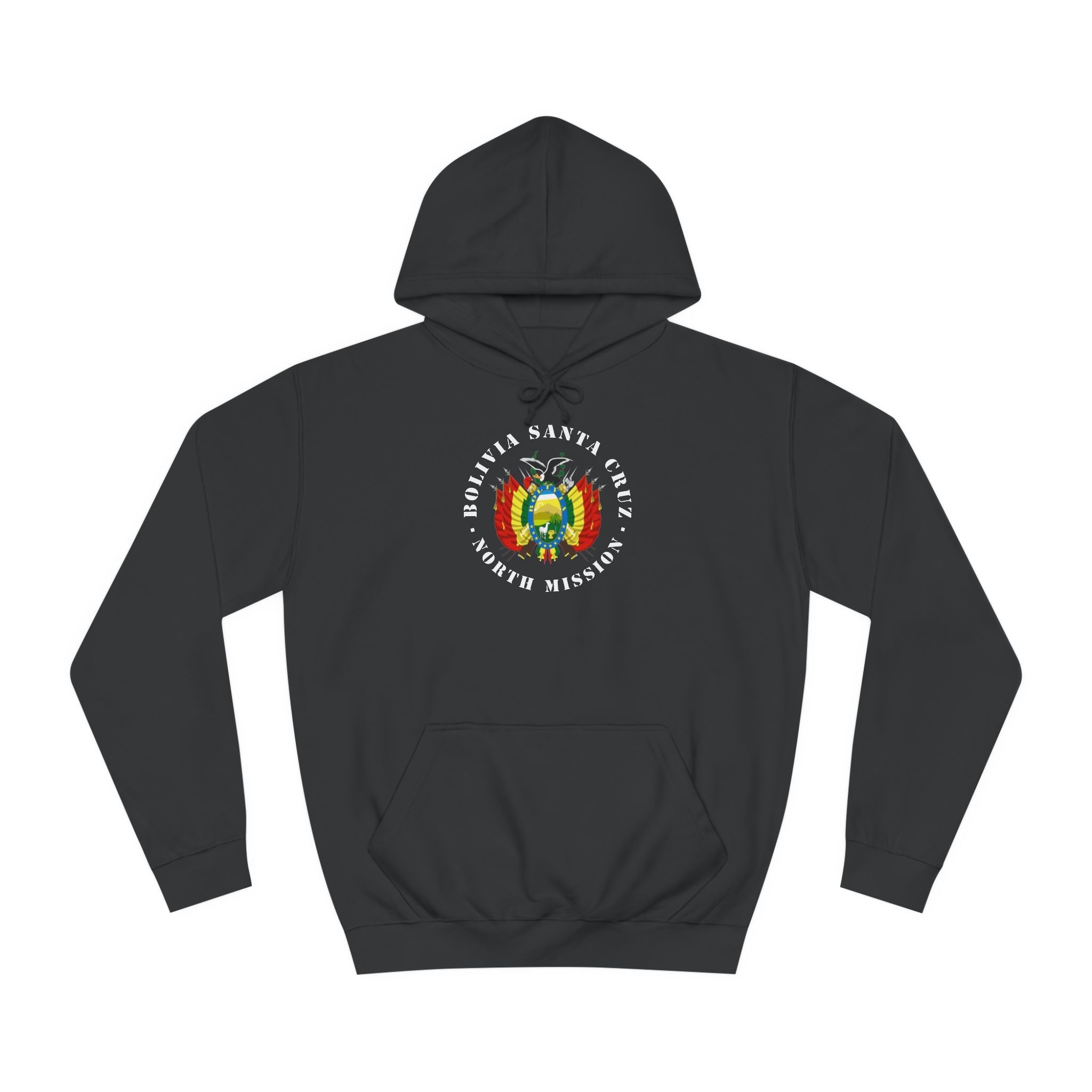 Bolivia Santa Cruz North Mission Flag Logo (White Border) College Hoodie - Mission Wishlist - LDS Missionary Gift Store