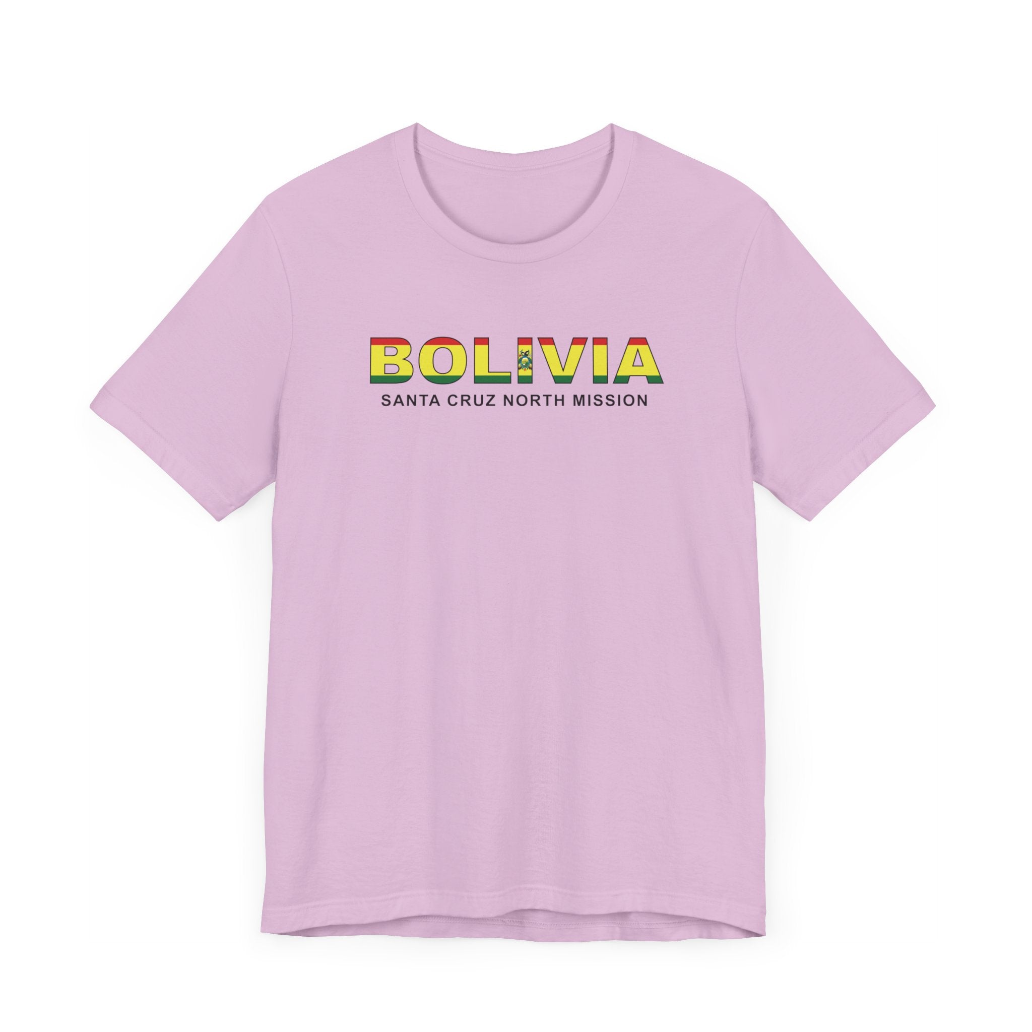 Bolivia Santa Cruz North Mission Flag Title T-shirt - Mission Wishlist - LDS Missionary Gift Store