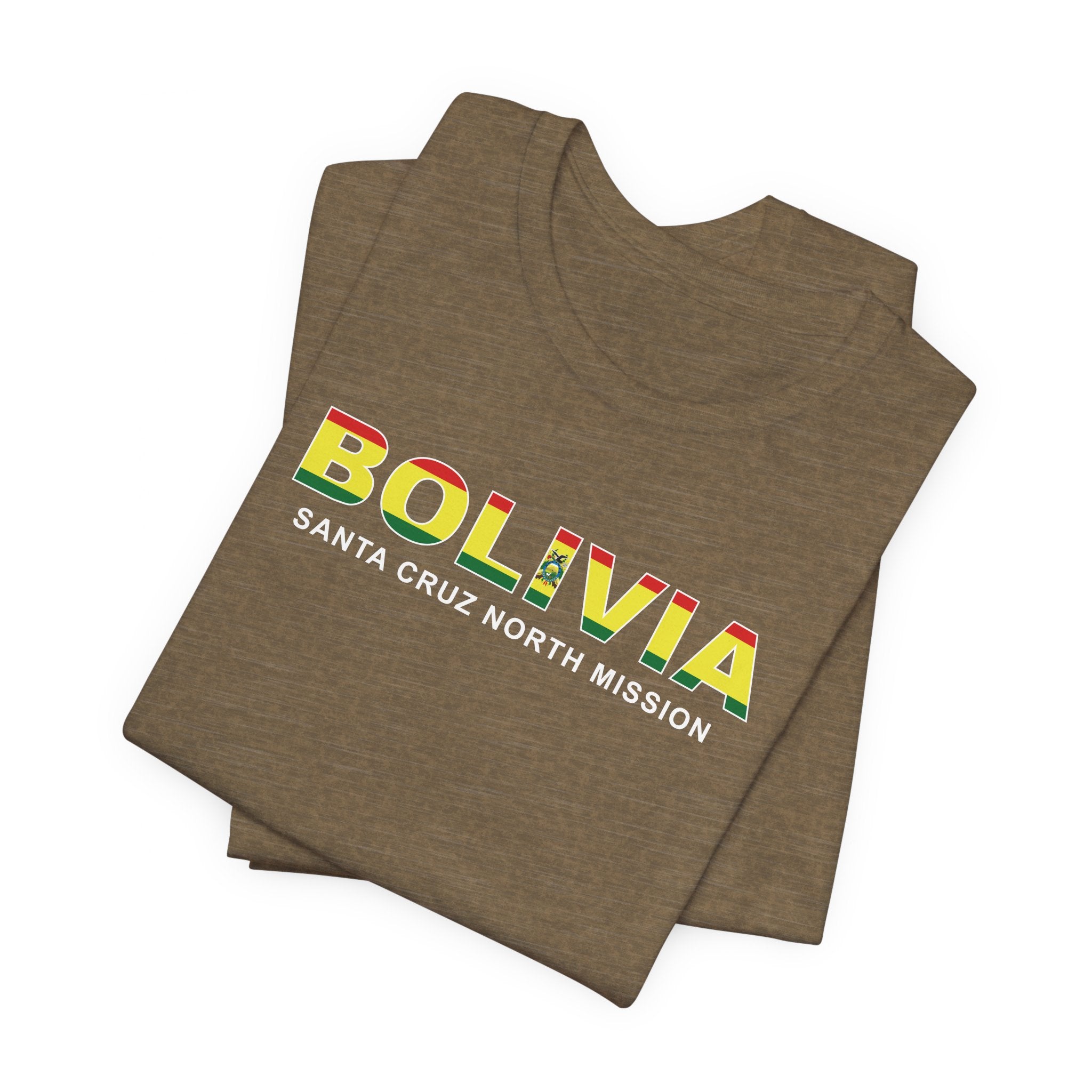 Bolivia Santa Cruz North Mission Flag Title T-shirt - Mission Wishlist - LDS Missionary Gift Store