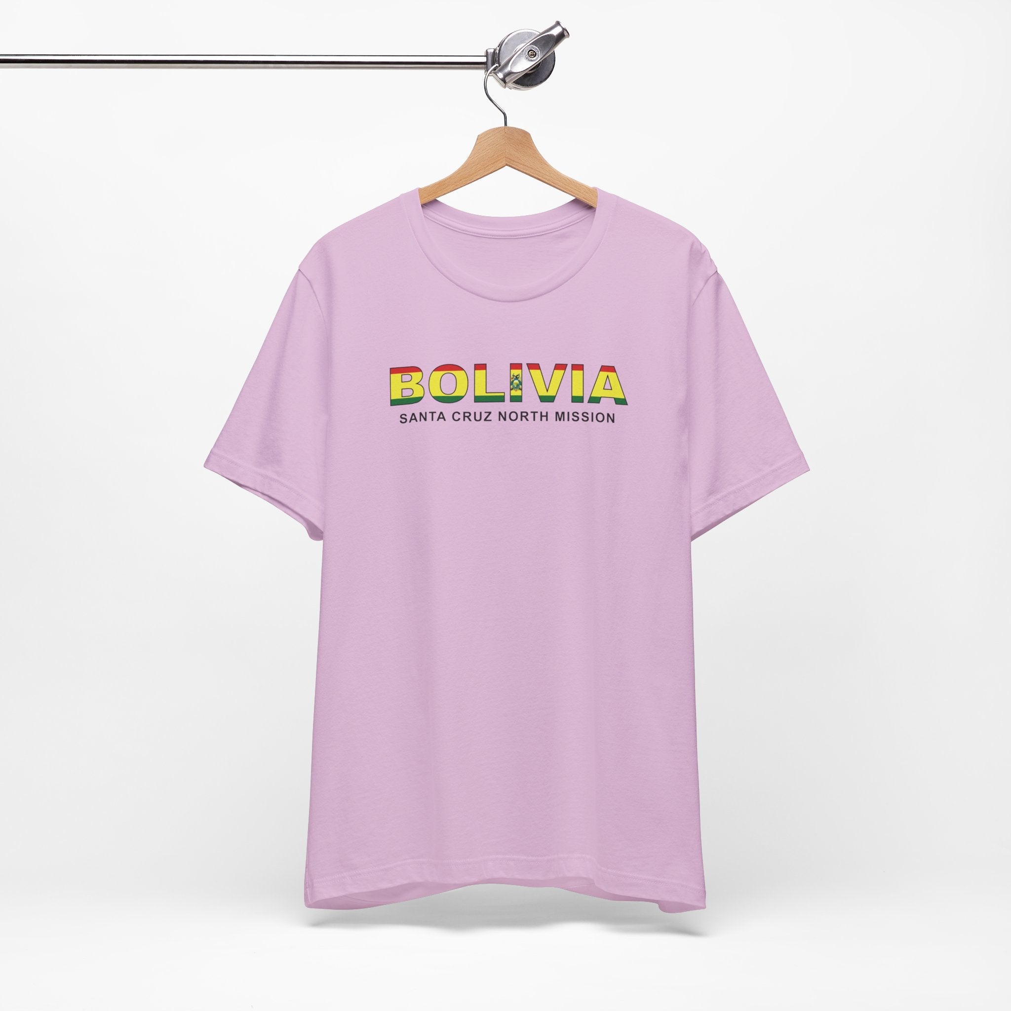 Bolivia Santa Cruz North Mission Flag Title T-shirt - Mission Wishlist - LDS Missionary Gift Store