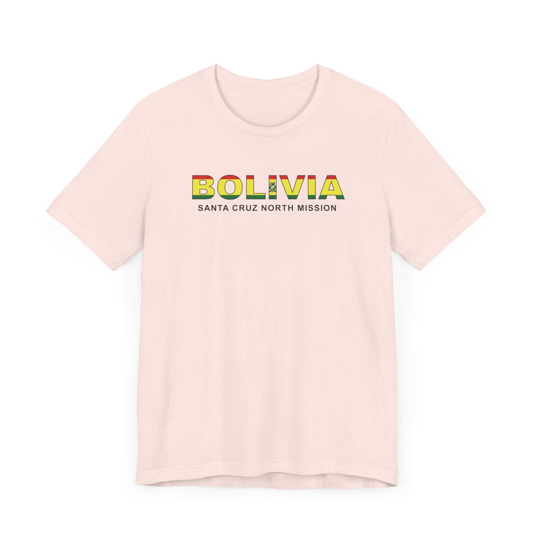 Bolivia Santa Cruz North Mission Flag Title T-shirt - Mission Wishlist - LDS Missionary Gift Store
