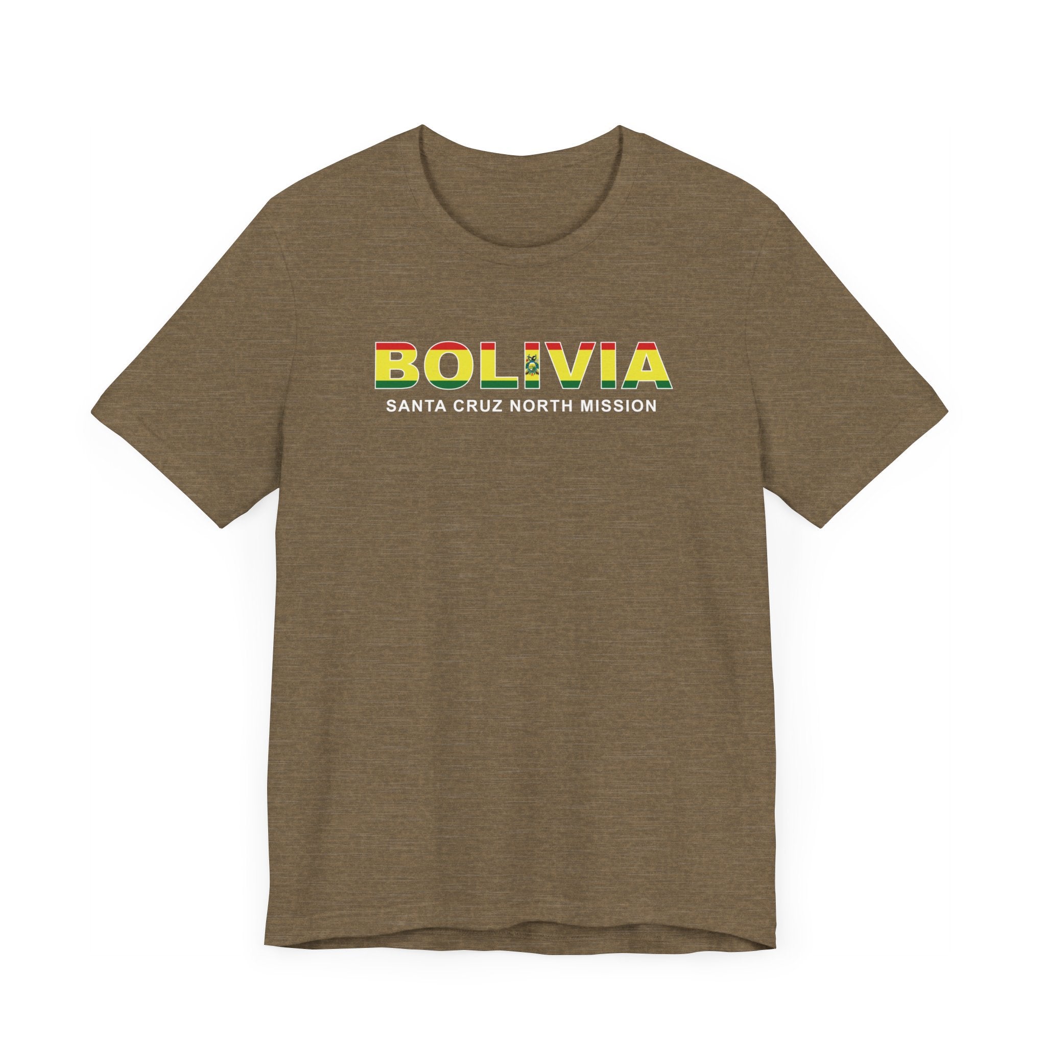 Bolivia Santa Cruz North Mission Flag Title T-shirt - Mission Wishlist - LDS Missionary Gift Store