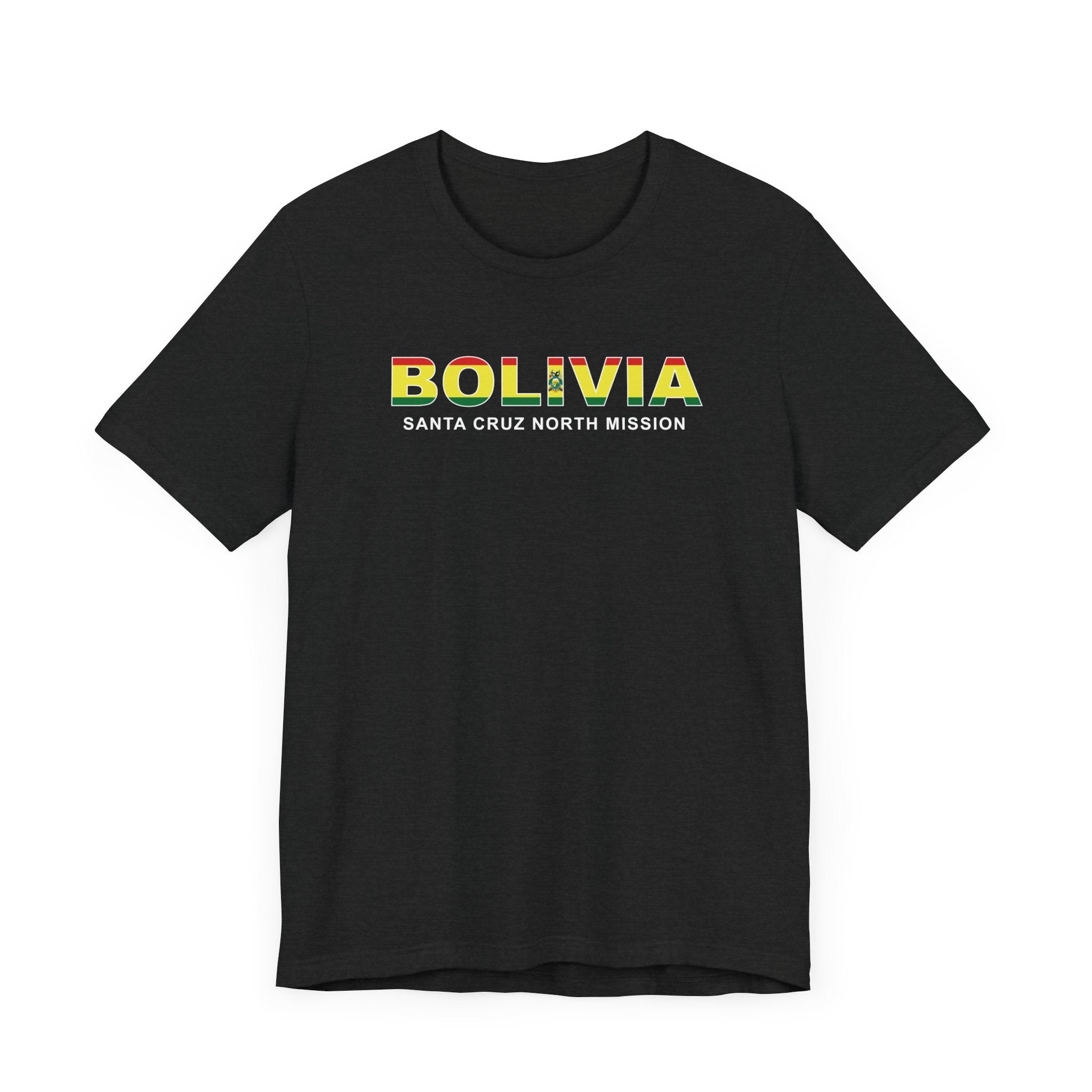 Bolivia Santa Cruz North Mission Flag Title T-shirt - Mission Wishlist - LDS Missionary Gift Store