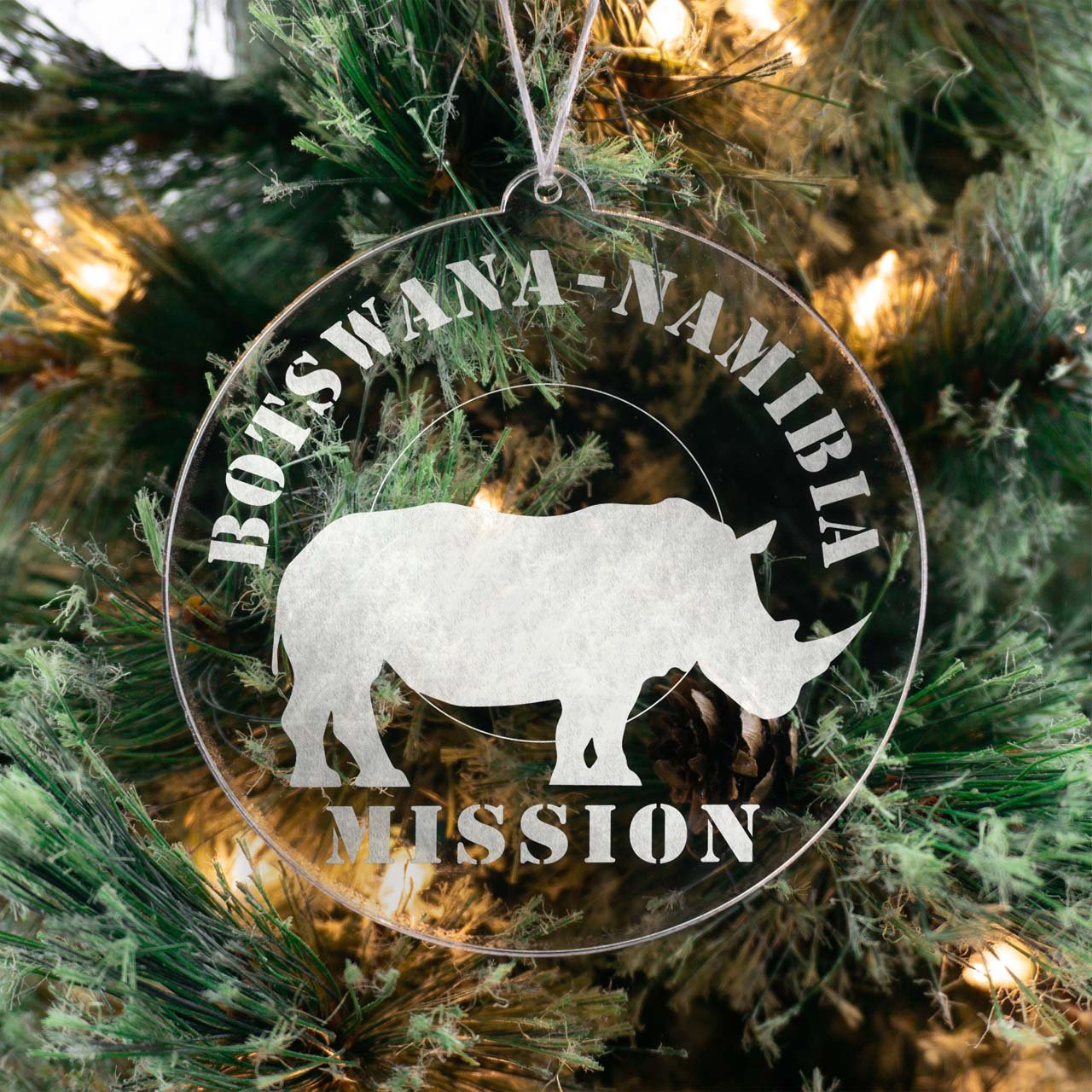 Botswana - Namibia Mission Christmas Ornament - Latter-Day Saint LDS Missionary Gift - Book of Mormon