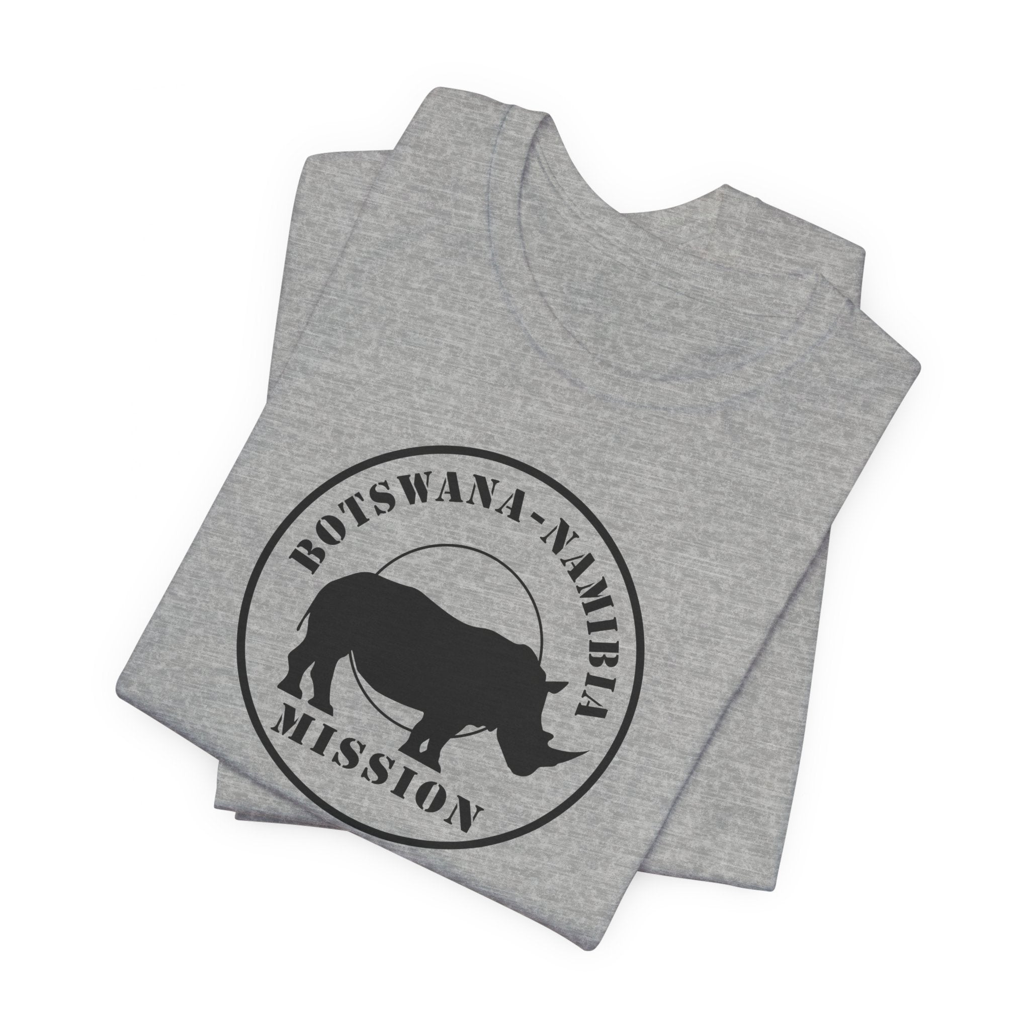 Botswana - Namibia Mission Circular Monochrome Logo T-Shirt - Mission Wishlist - LDS Missionary Gift Store