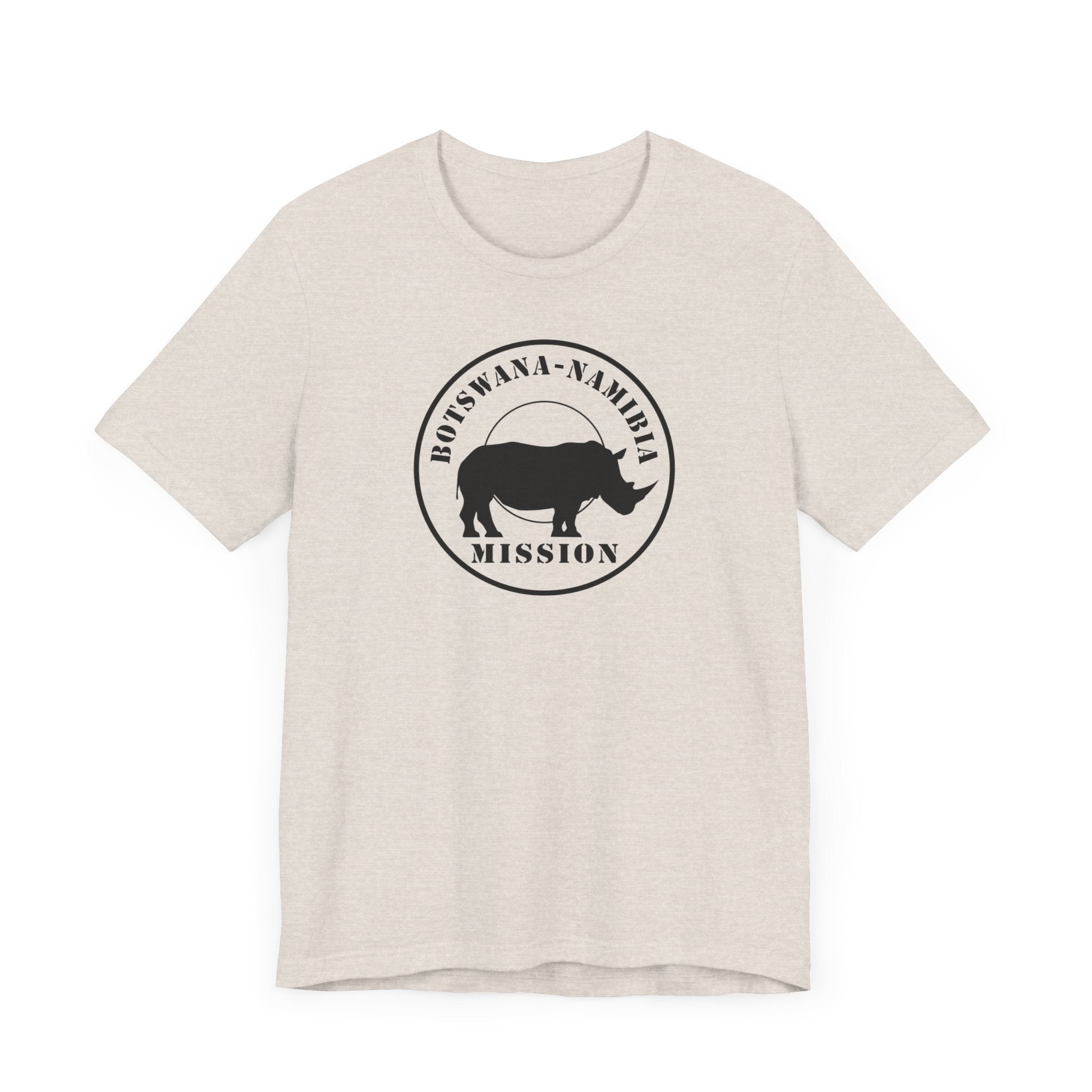 Botswana - Namibia Mission Circular Monochrome Logo T-Shirt - Mission Wishlist - LDS Missionary Gift Store