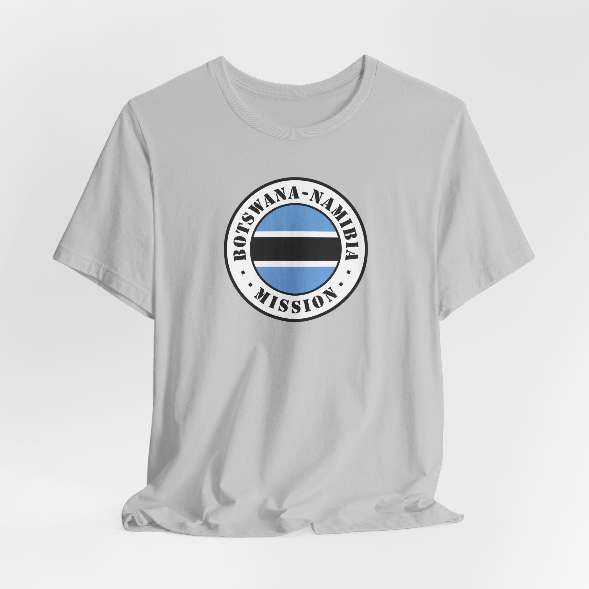 Botswana - Namibia Mission Flag Logo (White Border) T-shirt - Mission Wishlist - LDS Missionary Gift Store
