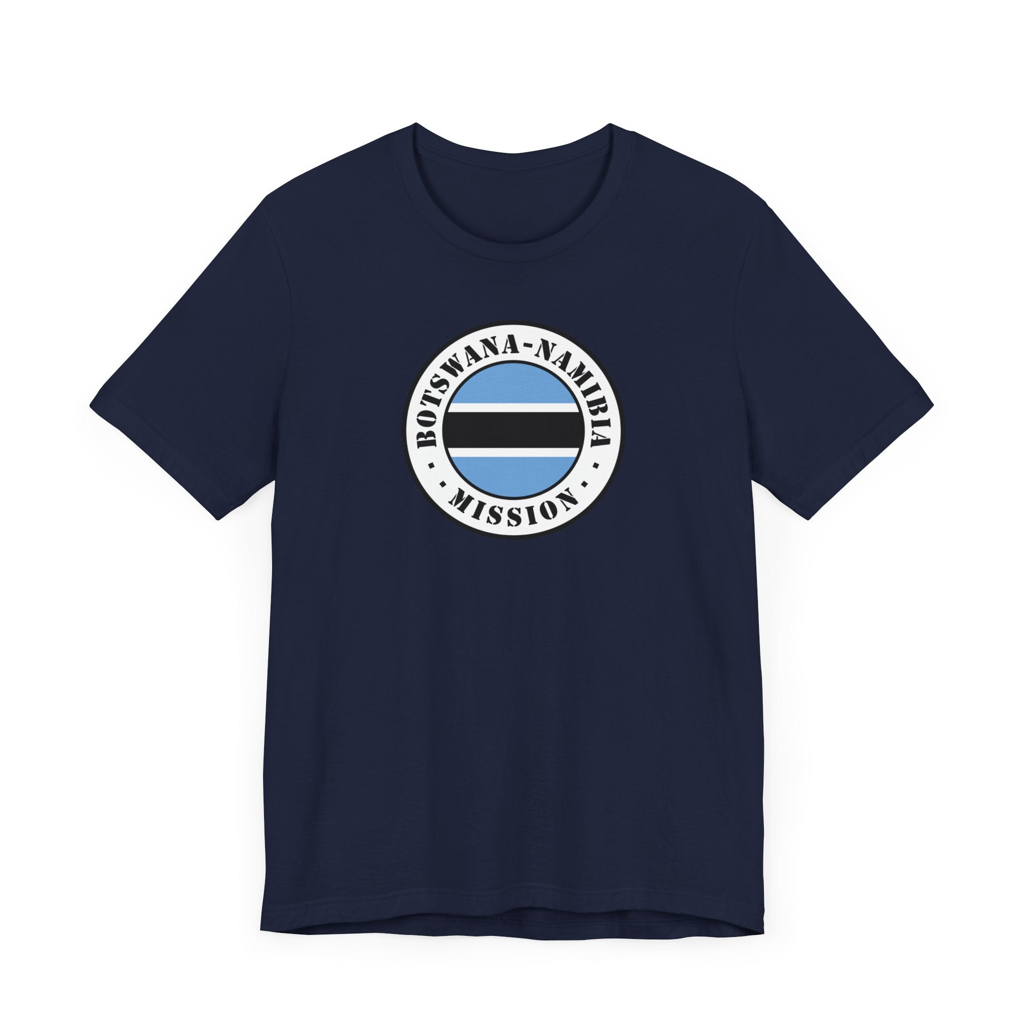 Botswana - Namibia Mission Flag Logo (White Border) T-shirt - Mission Wishlist - LDS Missionary Gift Store