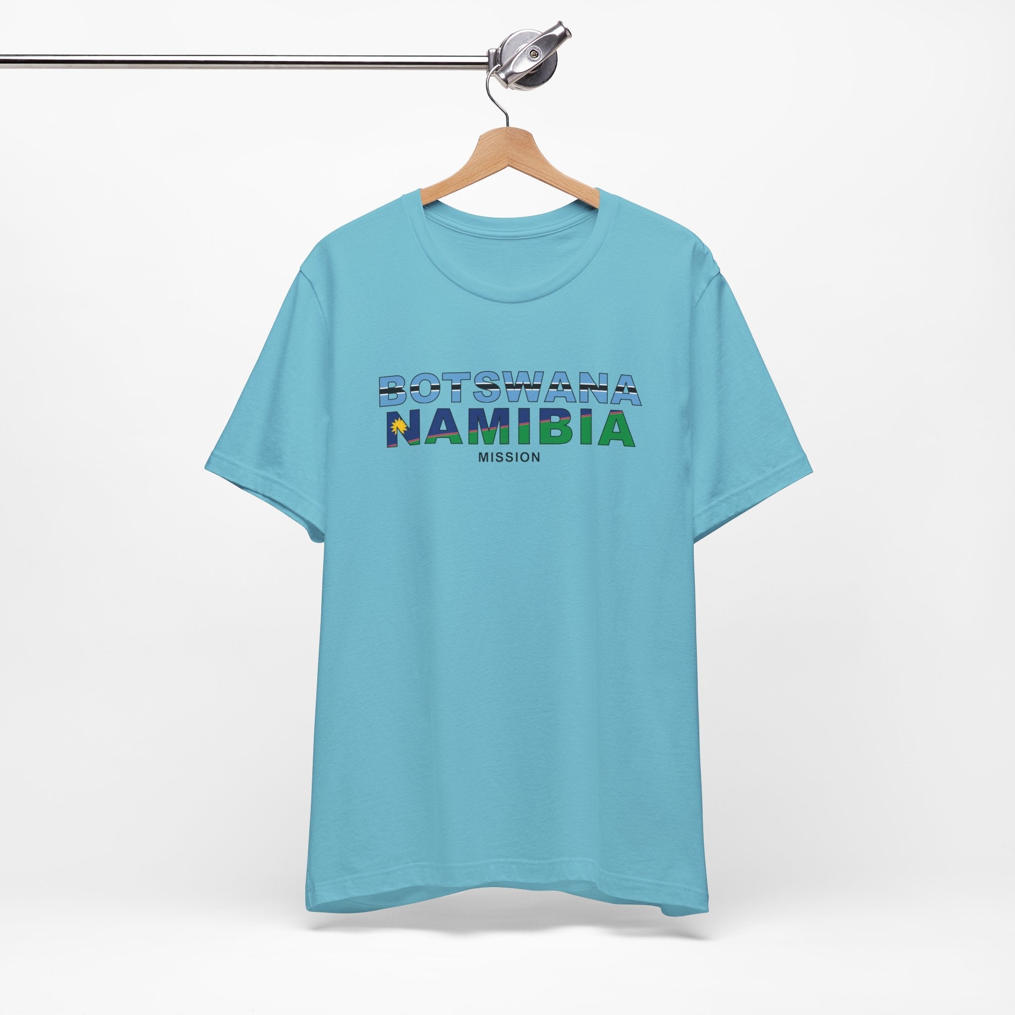Botswana - Namibia Mission Flag Title T-shirt - Mission Wishlist - LDS Missionary Gift Store
