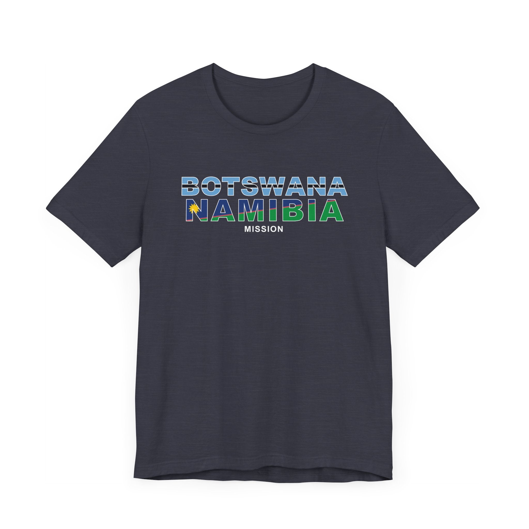 Botswana - Namibia Mission Flag Title T-shirt - Mission Wishlist - LDS Missionary Gift Store