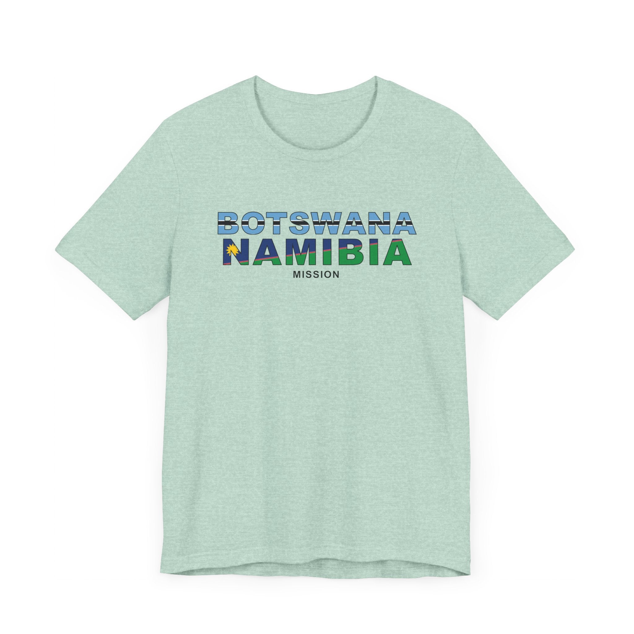 Botswana - Namibia Mission Flag Title T-shirt - Mission Wishlist - LDS Missionary Gift Store