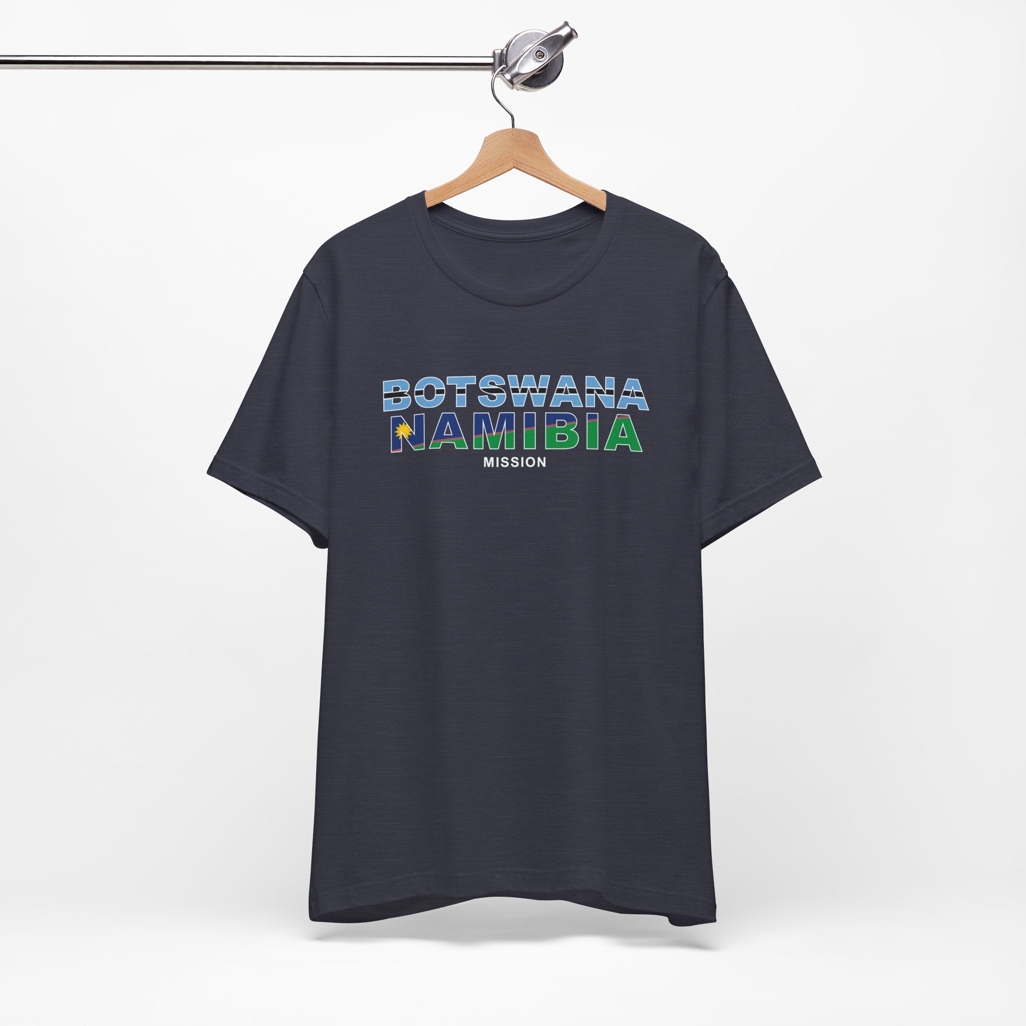 Botswana - Namibia Mission Flag Title T-shirt - Mission Wishlist - LDS Missionary Gift Store