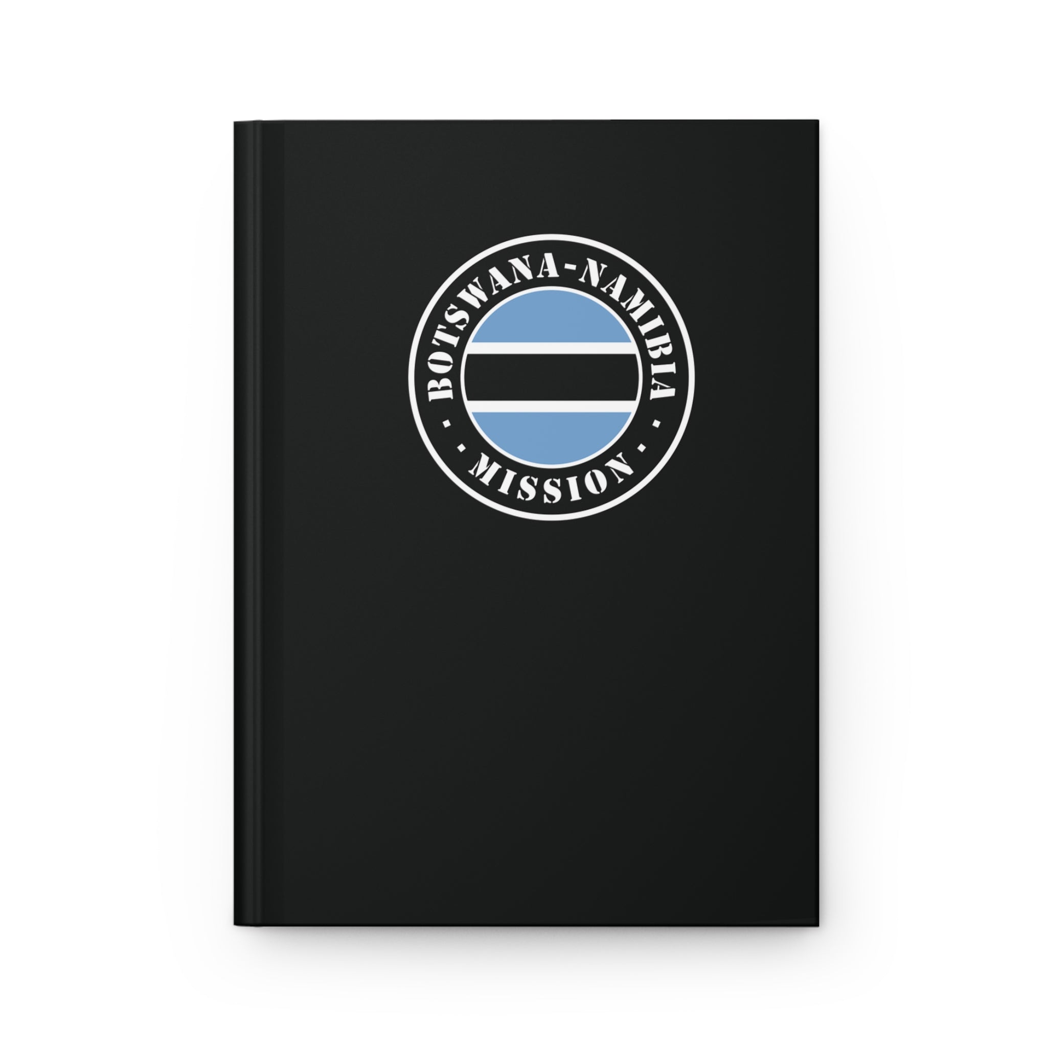 Botswana - Namibia Mission Logo Design Black Hardcover Journal Matte - Mission Wishlist - LDS Missionary Gift Store