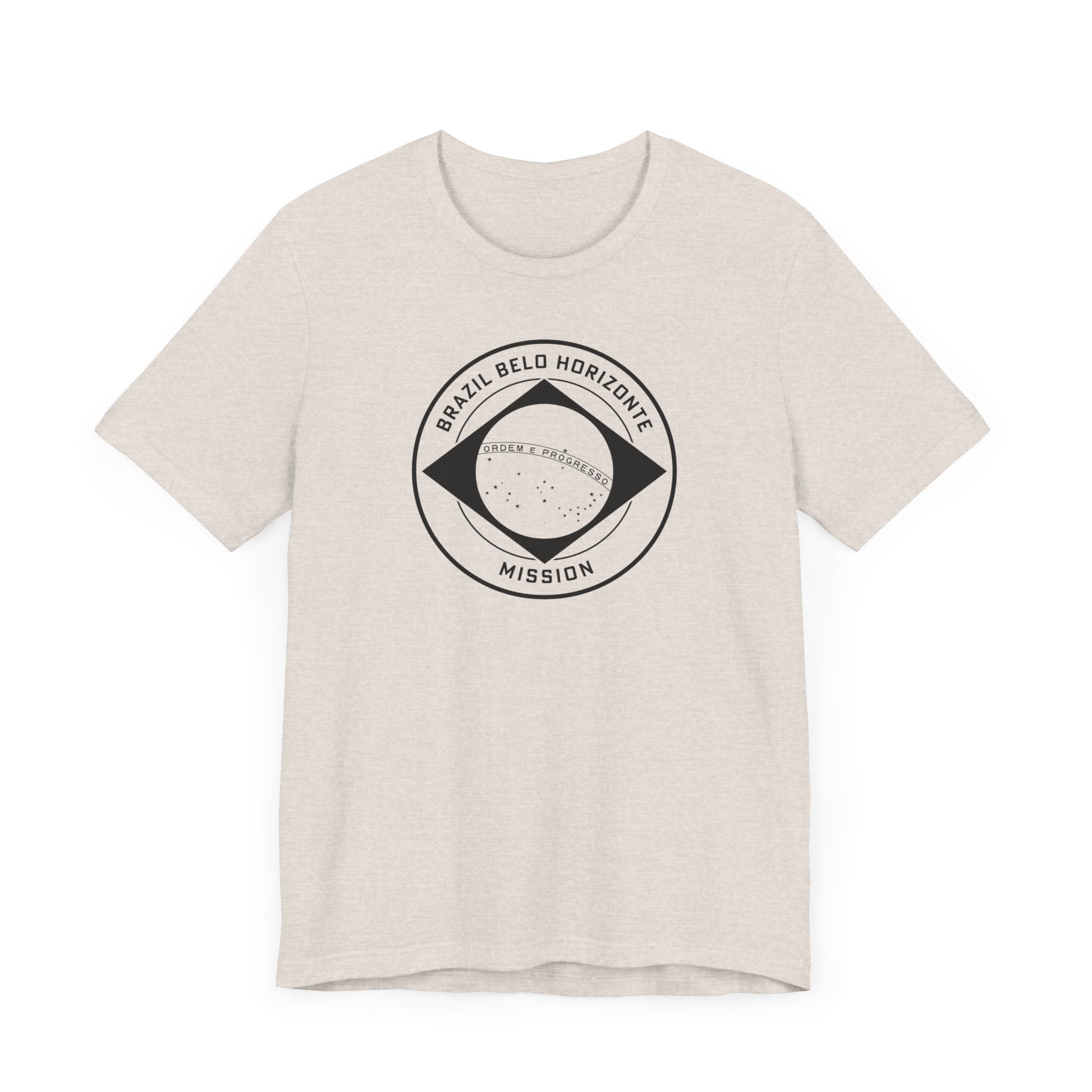 Brazil Belo Horizonte Mission Circular Monochrome Logo T-Shirt - Mission Wishlist - LDS Missionary Gift Store