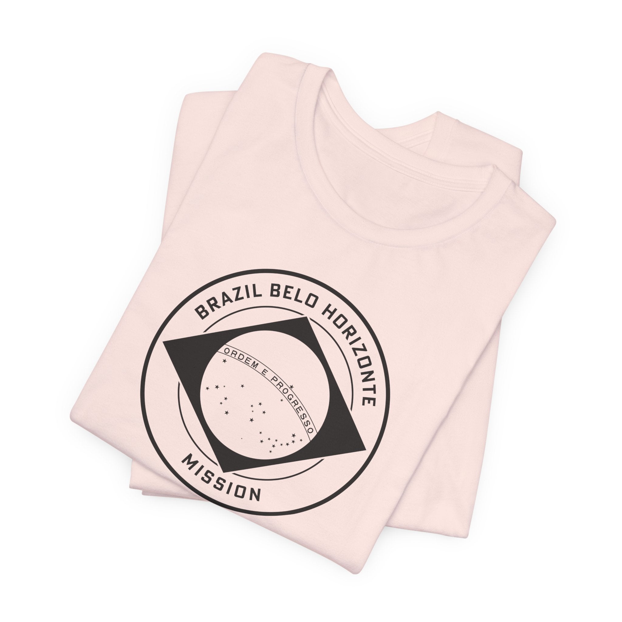 Brazil Belo Horizonte Mission Circular Monochrome Logo T-Shirt - Mission Wishlist - LDS Missionary Gift Store