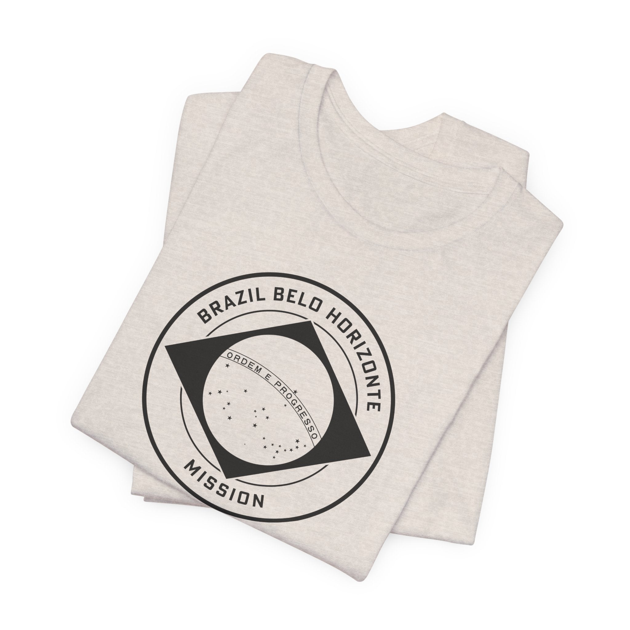 Brazil Belo Horizonte Mission Circular Monochrome Logo T-Shirt - Mission Wishlist - LDS Missionary Gift Store