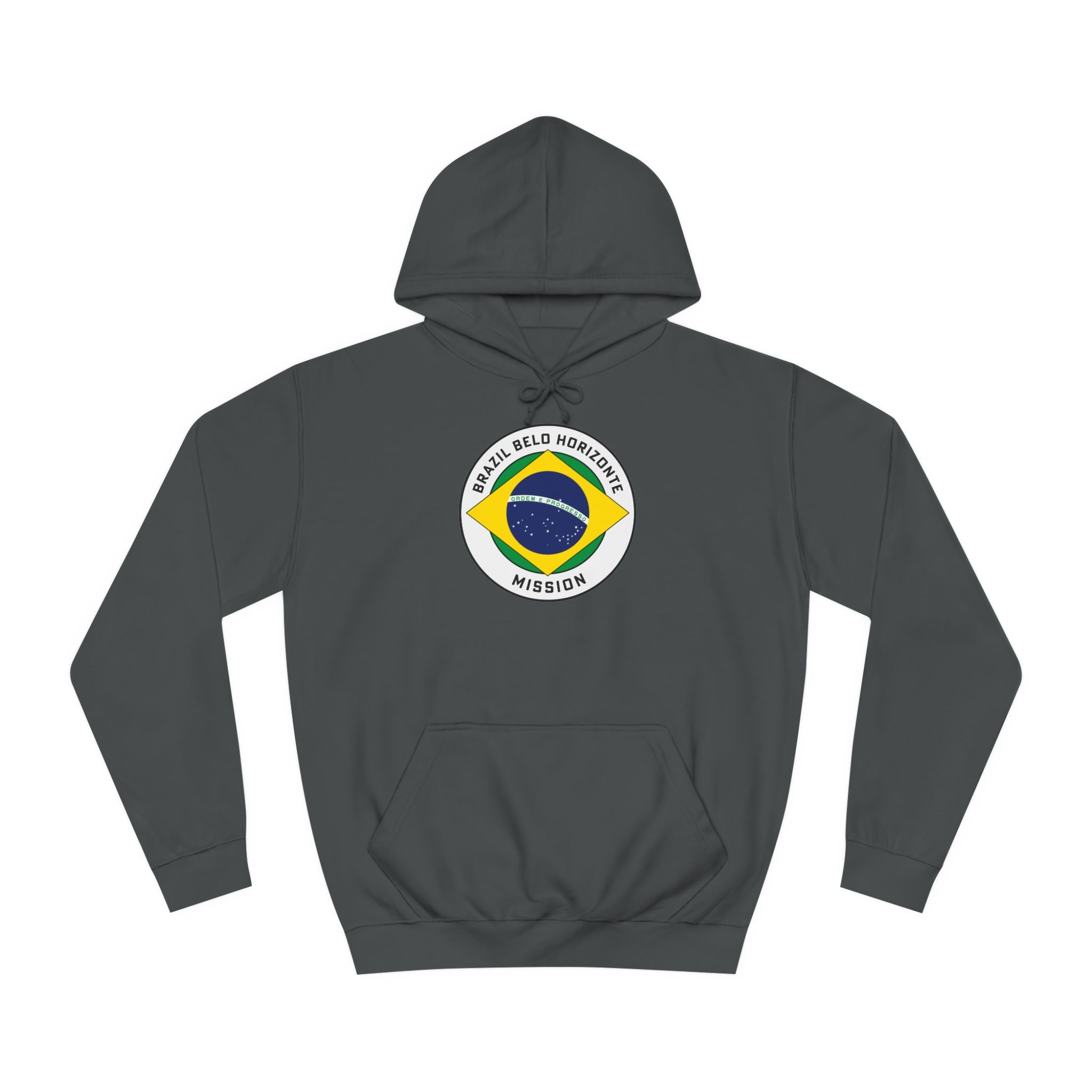 Brazil Belo Horizonte Mission Flag Logo (White Border) College Hoodie - Mission Wishlist - LDS Missionary Gift Store