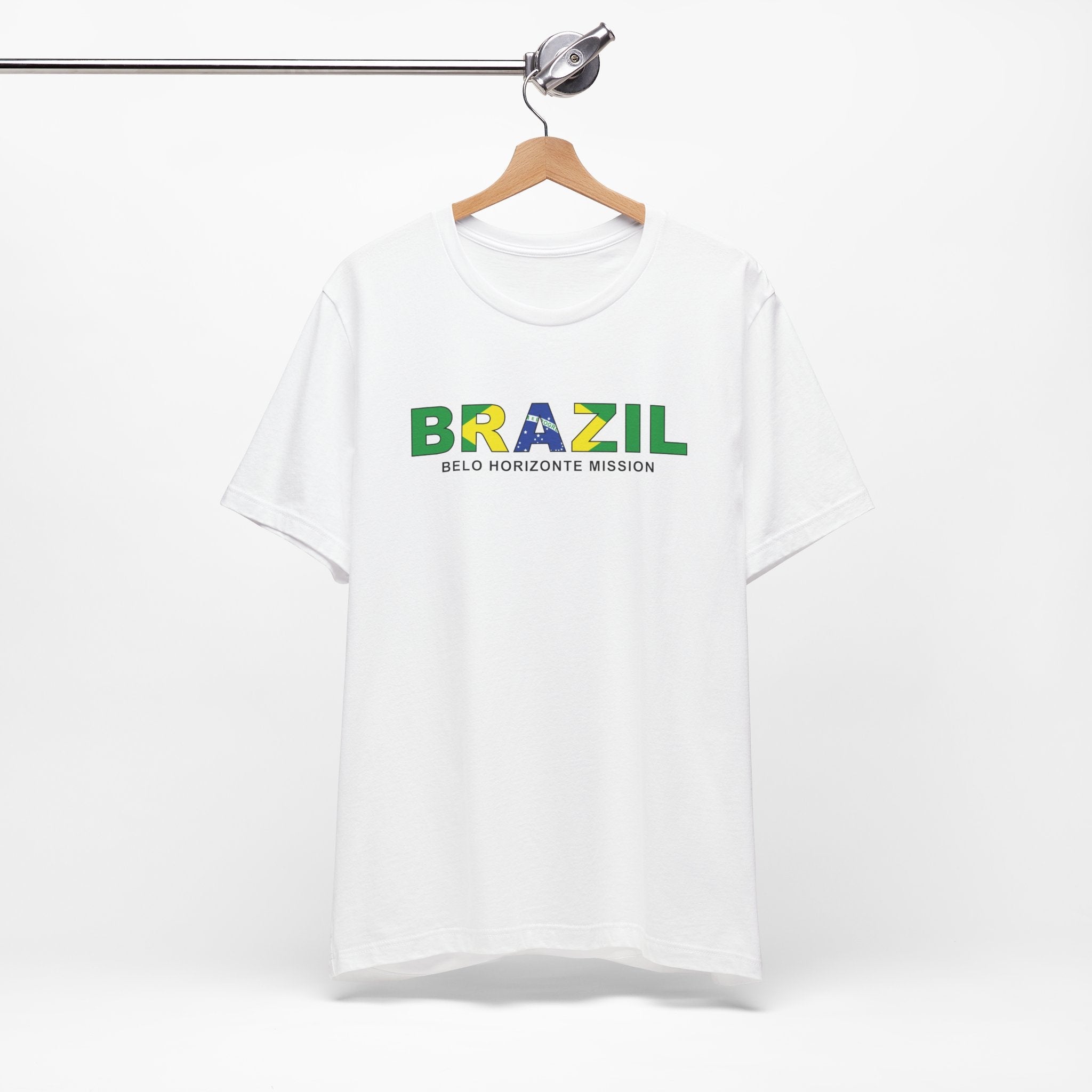 Brazil Belo Horizonte Mission Flag Title T-shirt - Mission Wishlist - LDS Missionary Gift Store