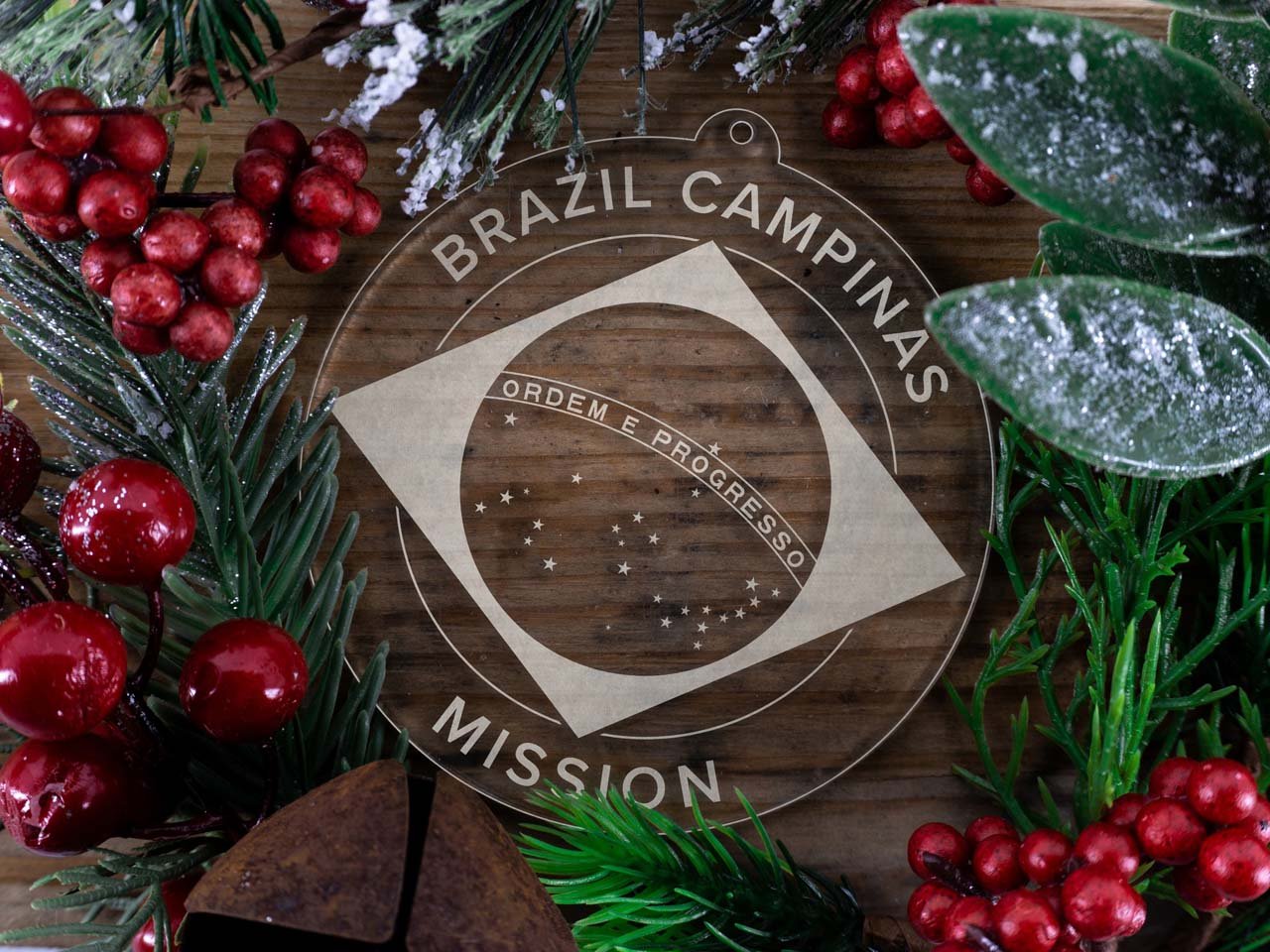 Brazil Campinas Mission Christmas Ornament - Latter-Day Saint LDS Missionary Gift - Book of Mormon
