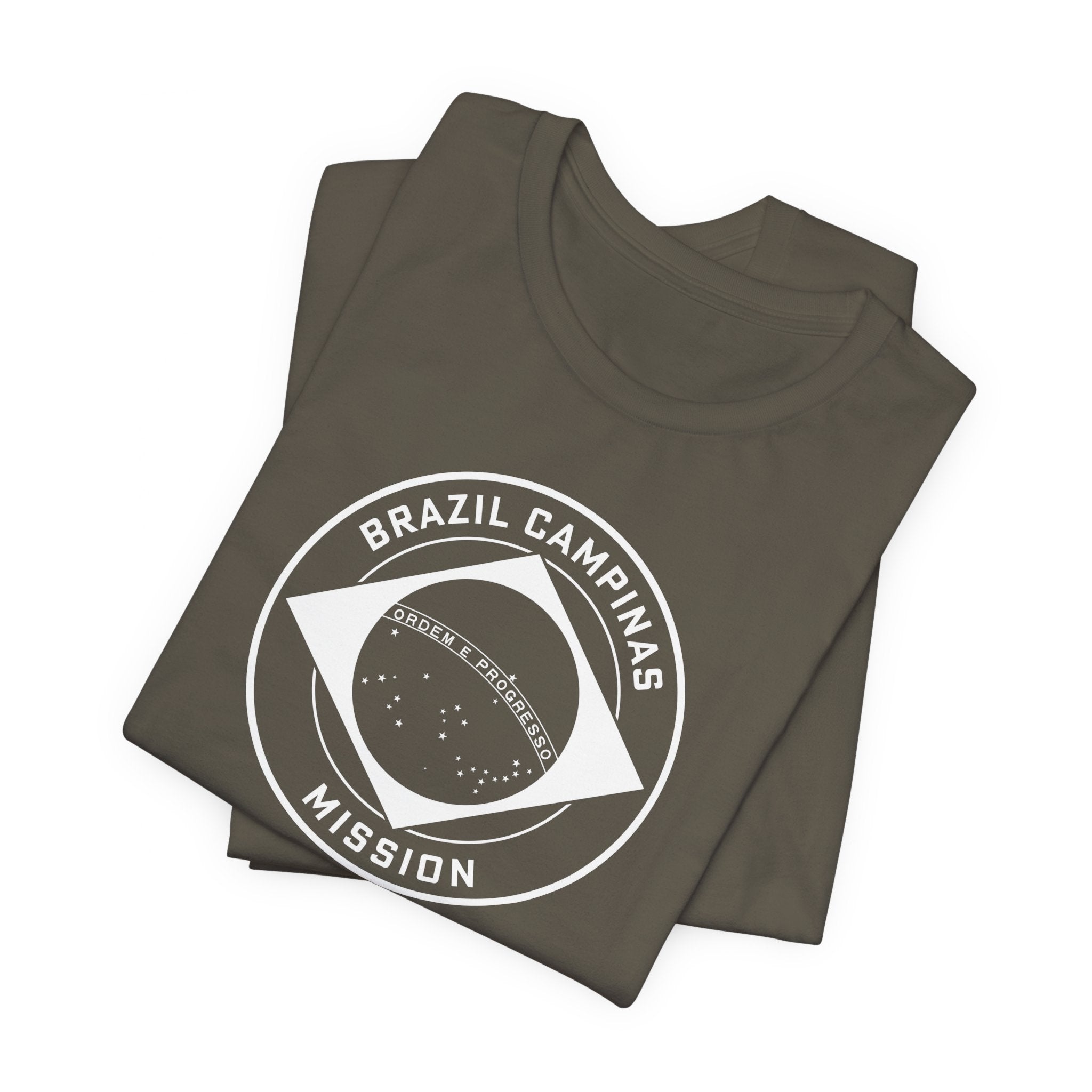 Brazil Campinas Mission Circular Monochrome Logo T-Shirt - Mission Wishlist - LDS Missionary Gift Store