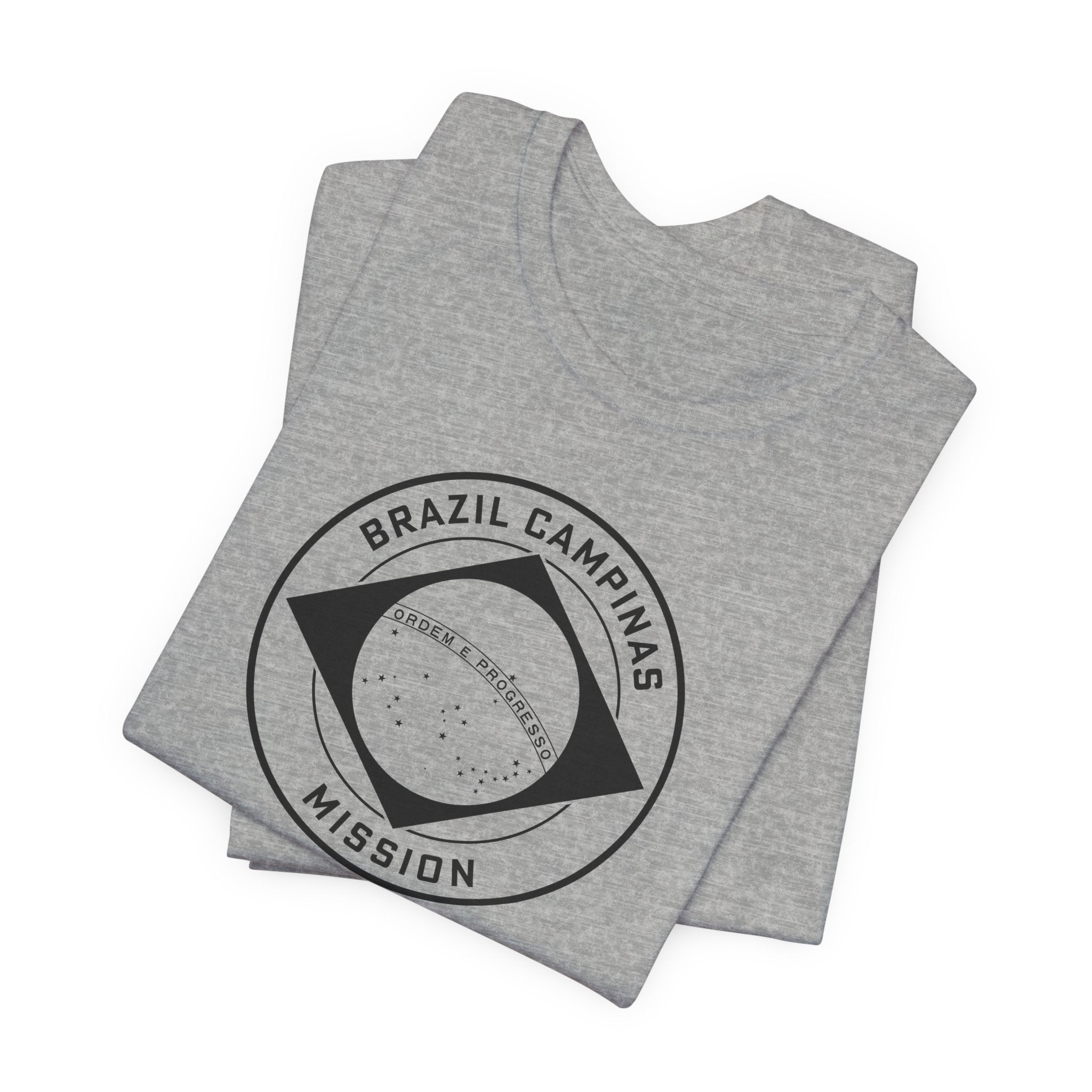Brazil Campinas Mission Circular Monochrome Logo T-Shirt - Mission Wishlist - LDS Missionary Gift Store