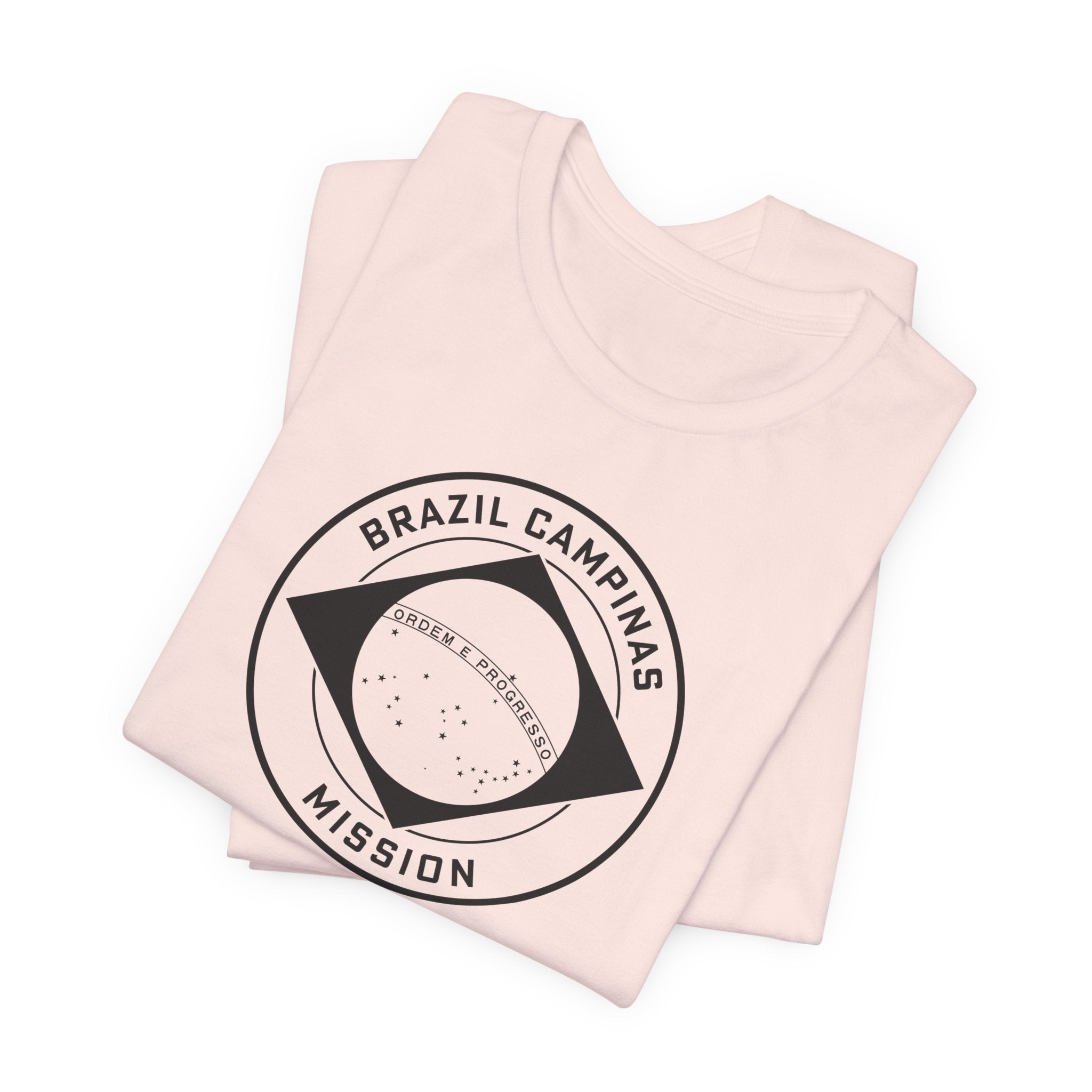 Brazil Campinas Mission Circular Monochrome Logo T-Shirt - Mission Wishlist - LDS Missionary Gift Store