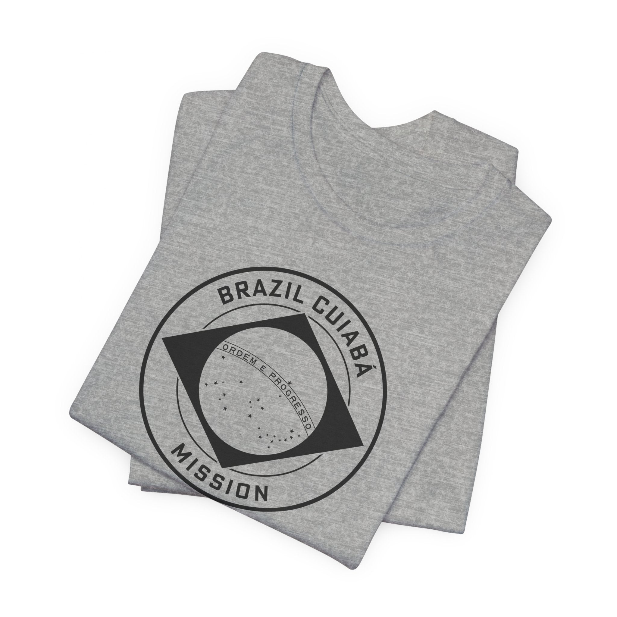 Brazil Cuiaba Mission Circular Monochrome Logo T-Shirt - Mission Wishlist - LDS Missionary Gift Store