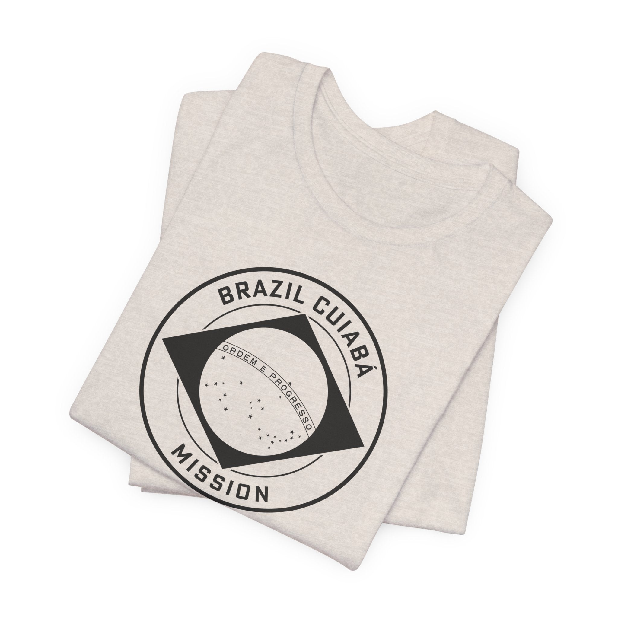 Brazil Cuiaba Mission Circular Monochrome Logo T-Shirt - Mission Wishlist - LDS Missionary Gift Store