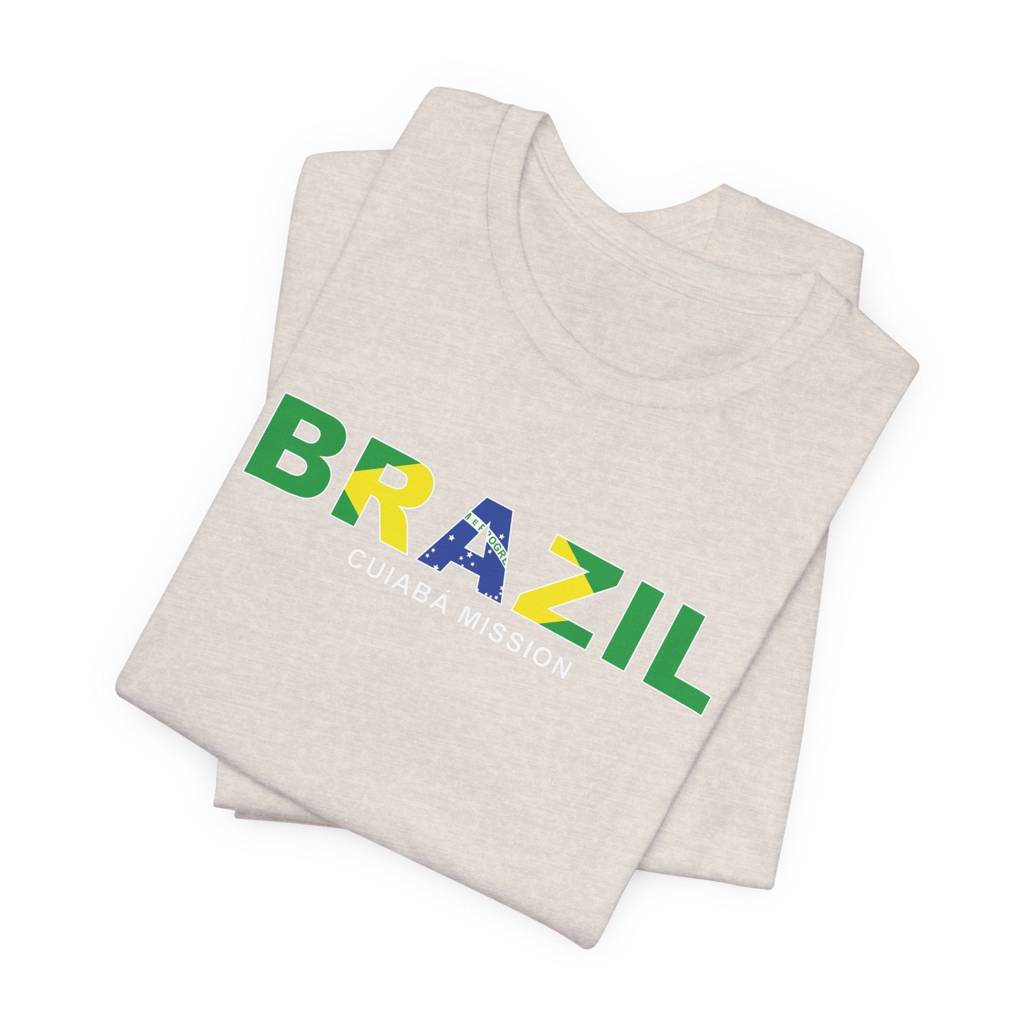 Brazil Cuiaba Mission Flag Title T-shirt - Mission Wishlist - LDS Missionary Gift Store