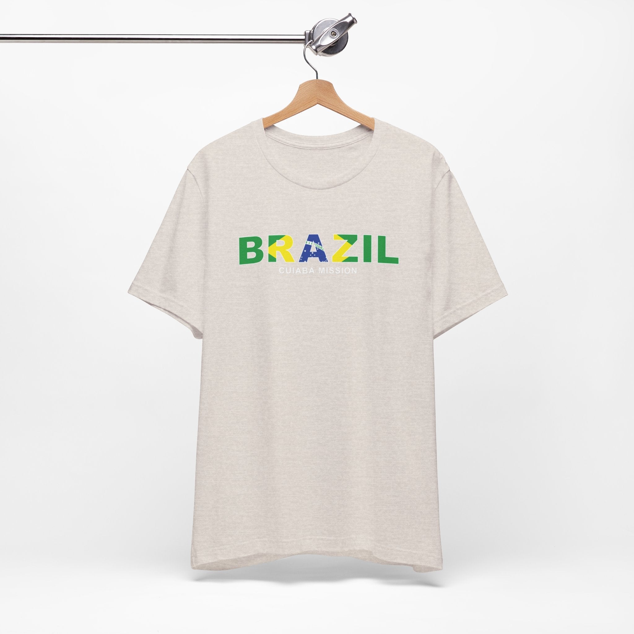 Brazil Cuiaba Mission Flag Title T-shirt - Mission Wishlist - LDS Missionary Gift Store