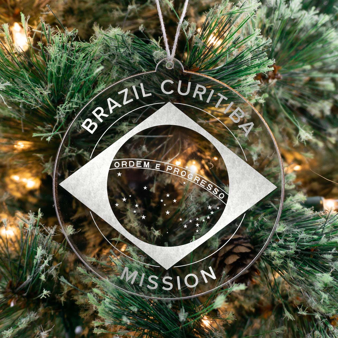 Brazil Curitiba Mission Christmas Ornament - Latter-Day Saint LDS Missionary Gift - Book of Mormon