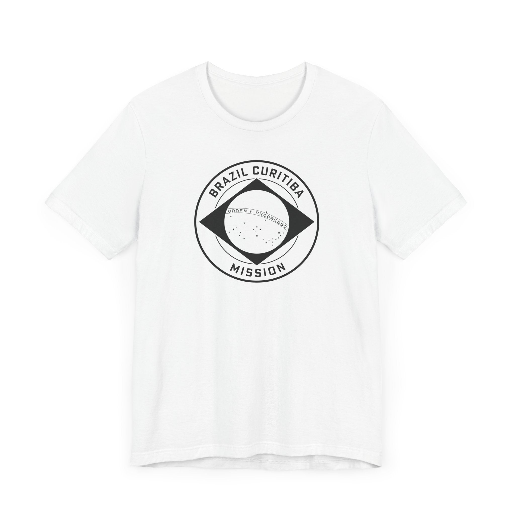 Brazil Curitiba Mission Circular Monochrome Logo T-Shirt - Mission Wishlist - LDS Missionary Gift Store