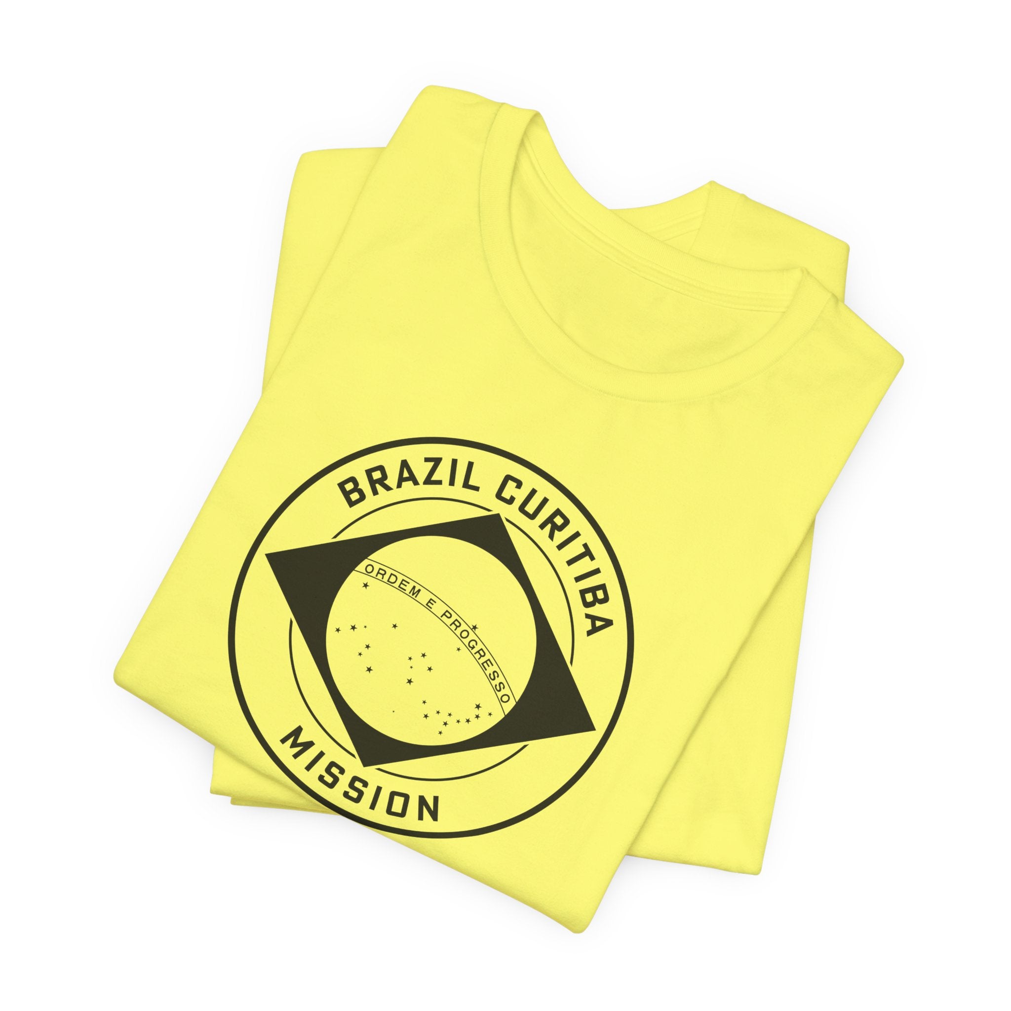 Brazil Curitiba Mission Circular Monochrome Logo T-Shirt - Mission Wishlist - LDS Missionary Gift Store