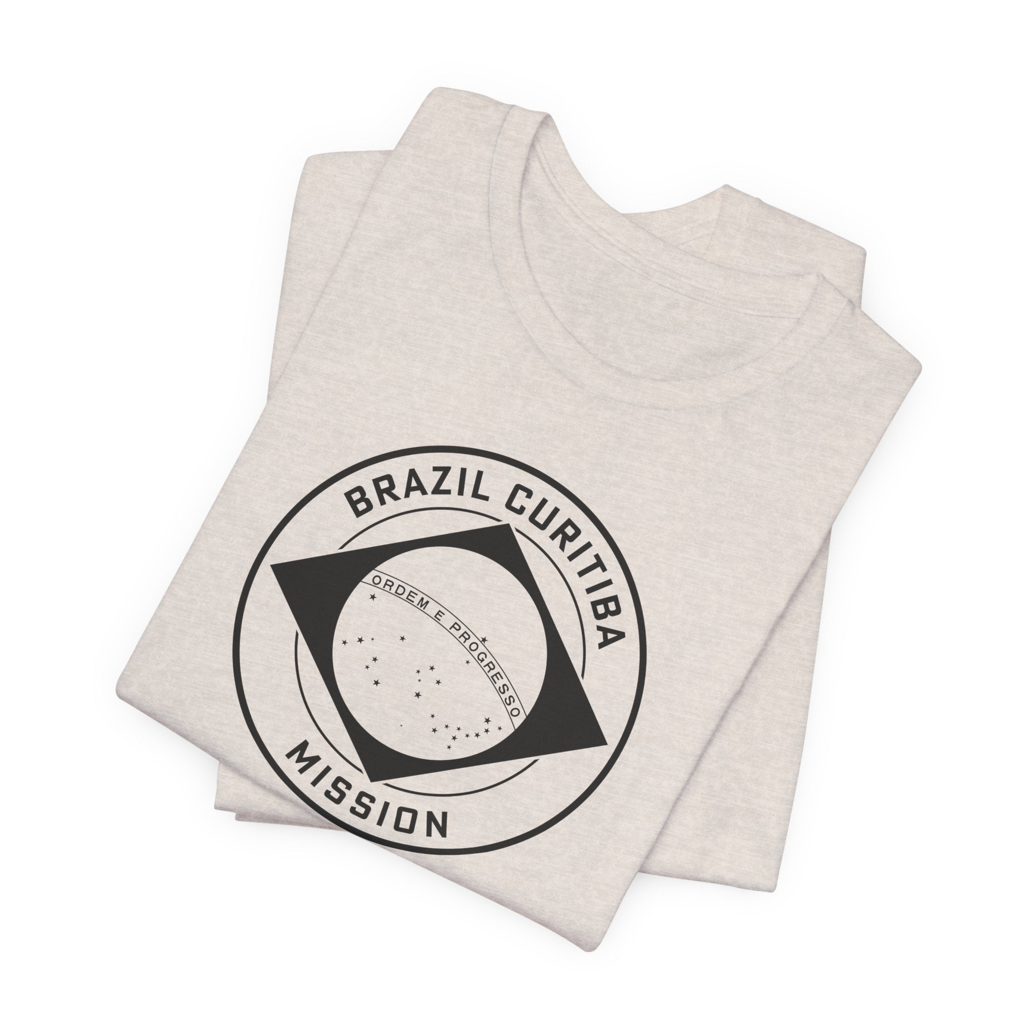 Brazil Curitiba Mission Circular Monochrome Logo T-Shirt - Mission Wishlist - LDS Missionary Gift Store