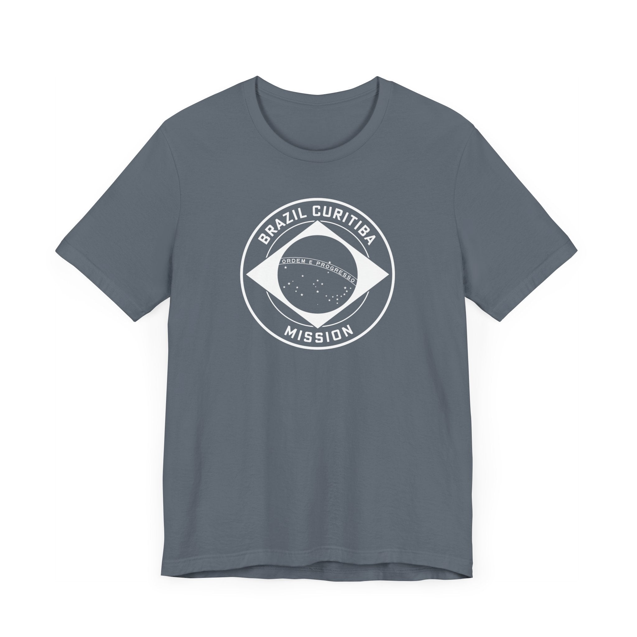 Brazil Curitiba Mission Circular Monochrome Logo T-Shirt - Mission Wishlist - LDS Missionary Gift Store