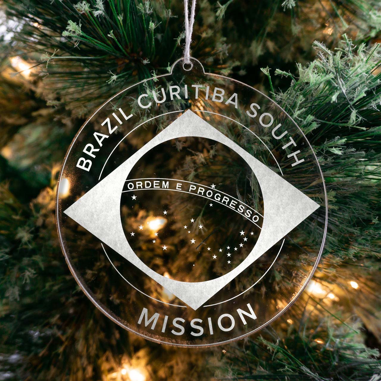 Brazil Curitiba South Mission Christmas Ornament - Latter-Day Saint LDS Missionary Gift - Book of Mormon
