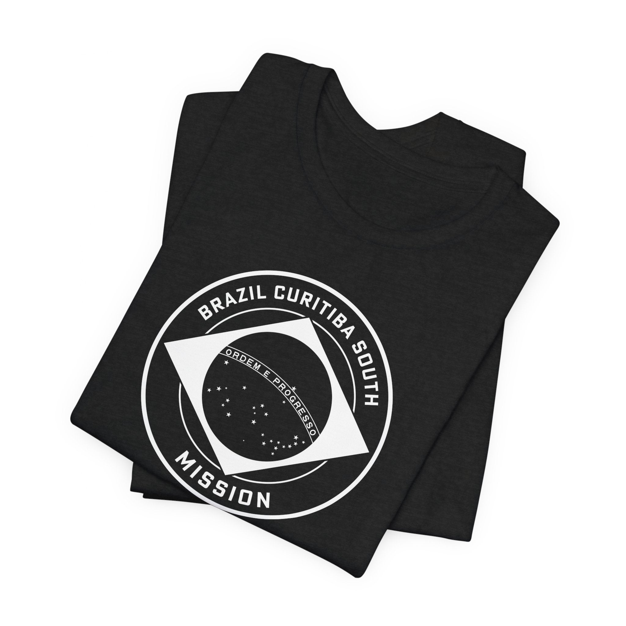 Brazil Curitiba South Mission Circular Monochrome Logo T-Shirt - Mission Wishlist - LDS Missionary Gift Store