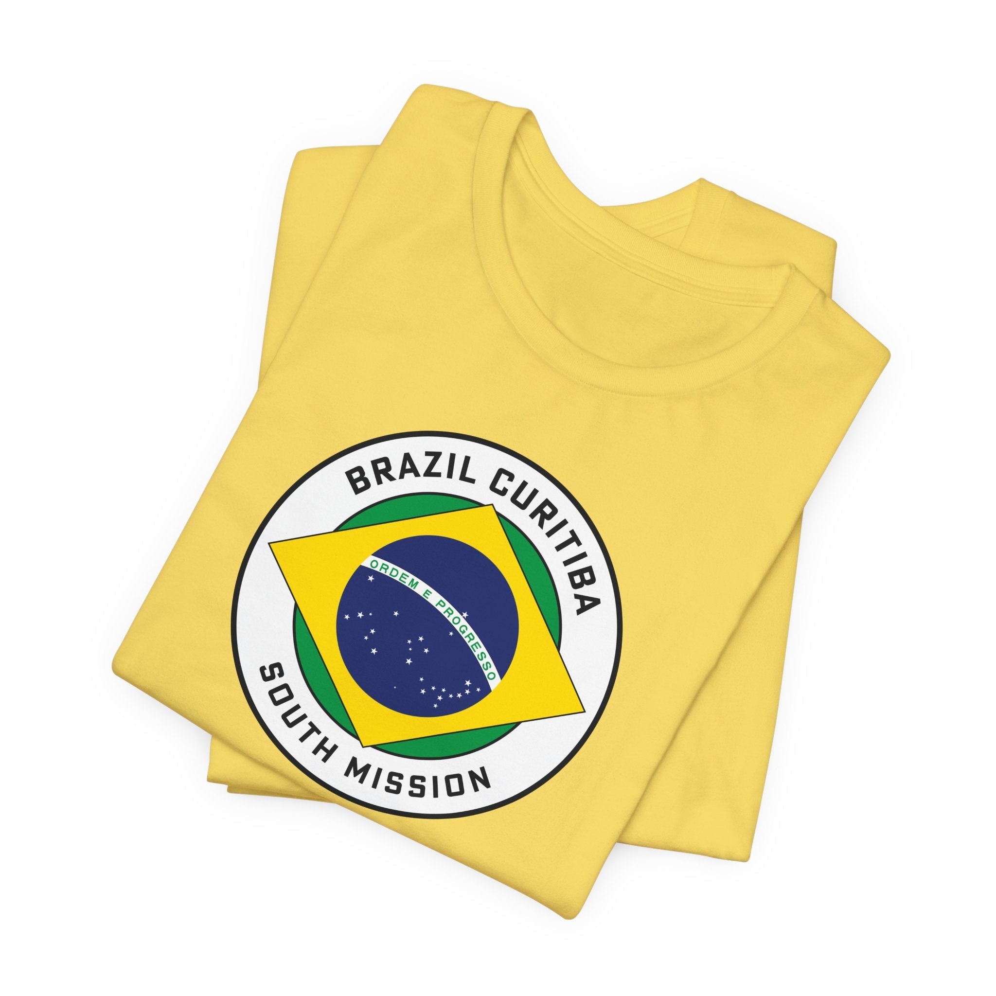 Brazil Curitiba South Mission Circular Pop Flag T-shirt - Mission Wishlist - LDS Missionary Gift Store