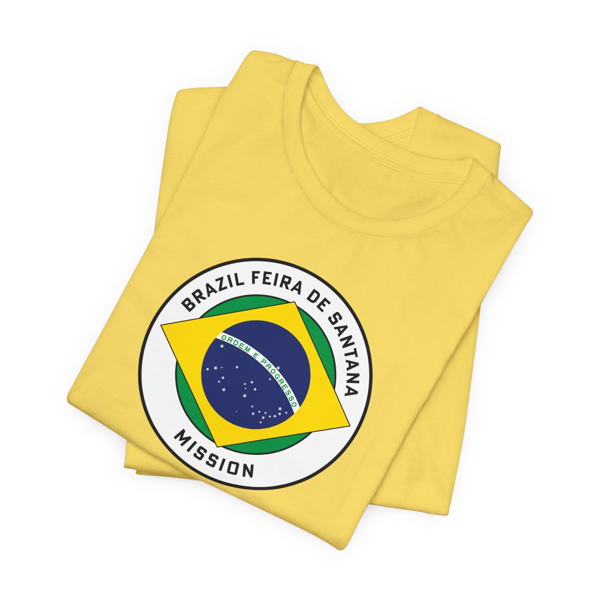 Brazil Feira de Santana Mission Circular Pop Flag T-shirt - Mission Wishlist - LDS Missionary Gift Store