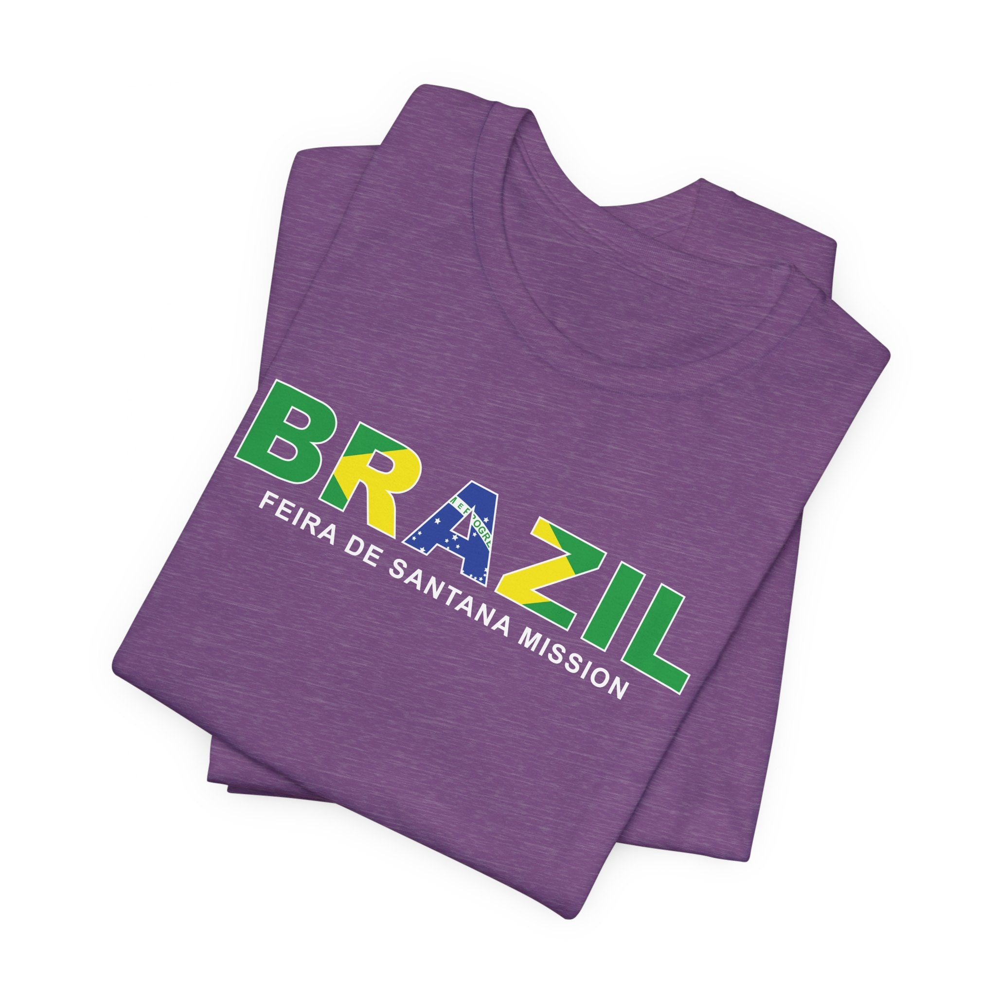 Brazil Feira de Santana Mission Flag Title T-shirt - Mission Wishlist - LDS Missionary Gift Store