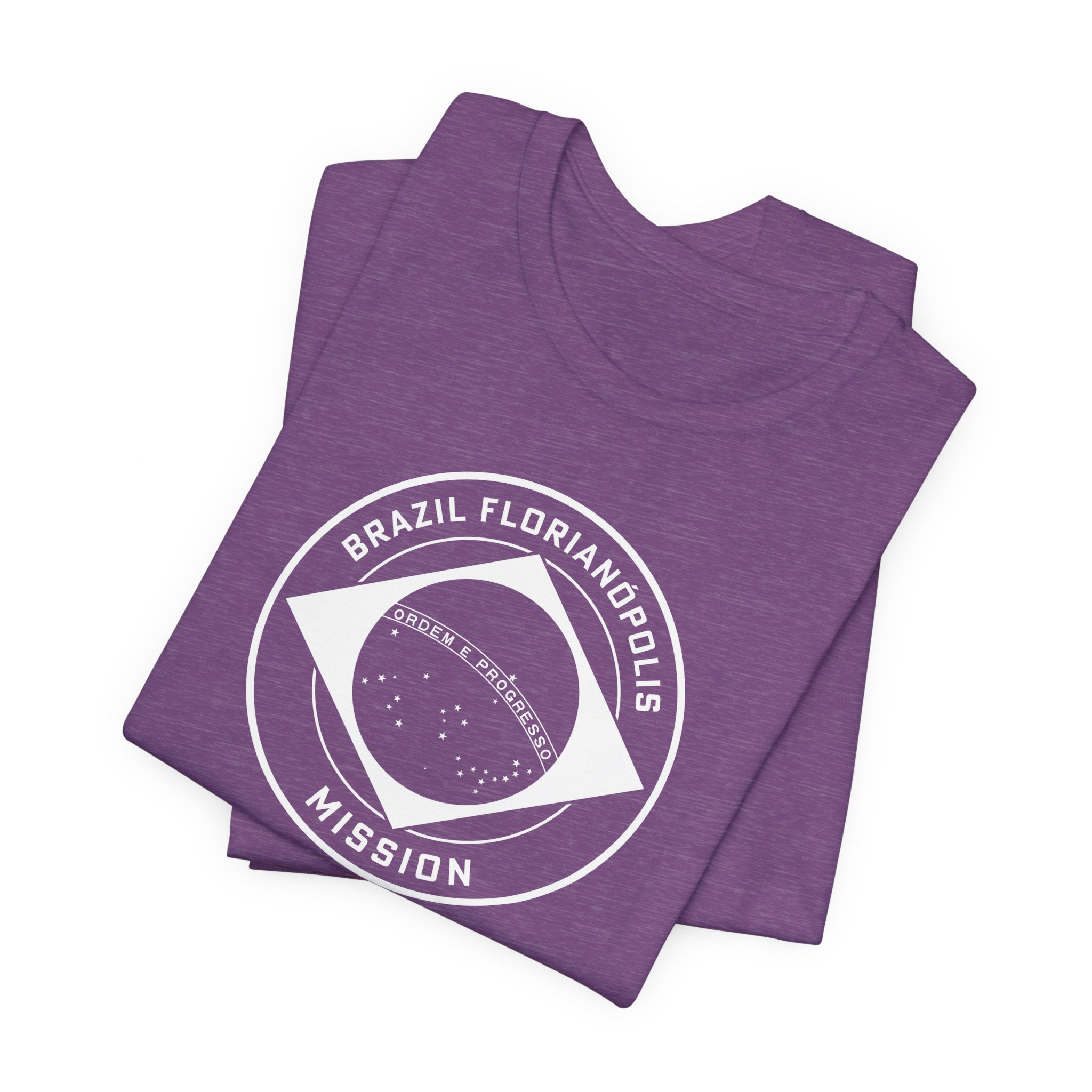 Brazil Florianopolis Mission Circular Monochrome Logo T-Shirt - Latter-Day Saint LDS Missionary Gift - Book of Mormon