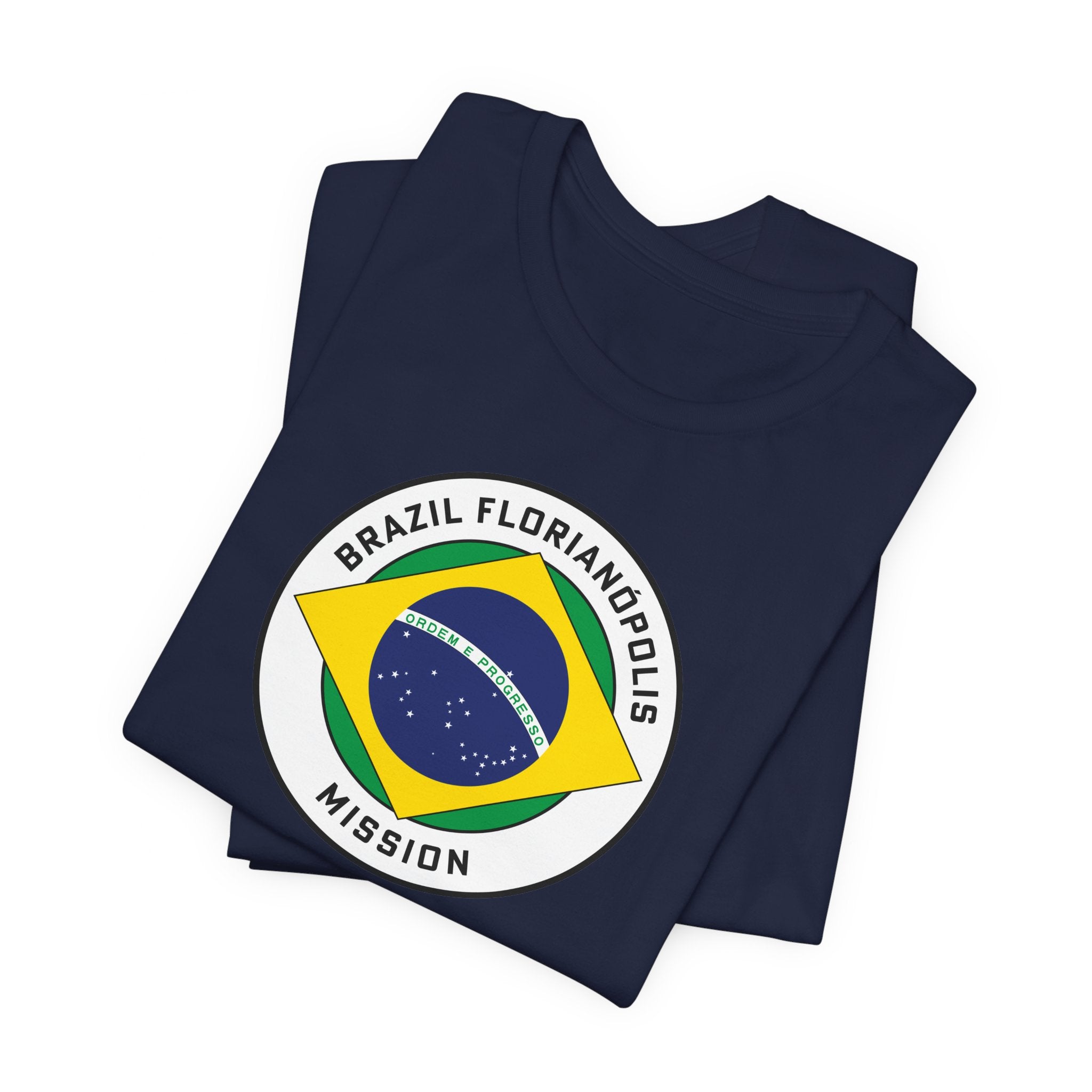 Brazil Florianopolis Mission Circular Pop Flag T-shirt - Mission Wishlist - LDS Missionary Gift Store