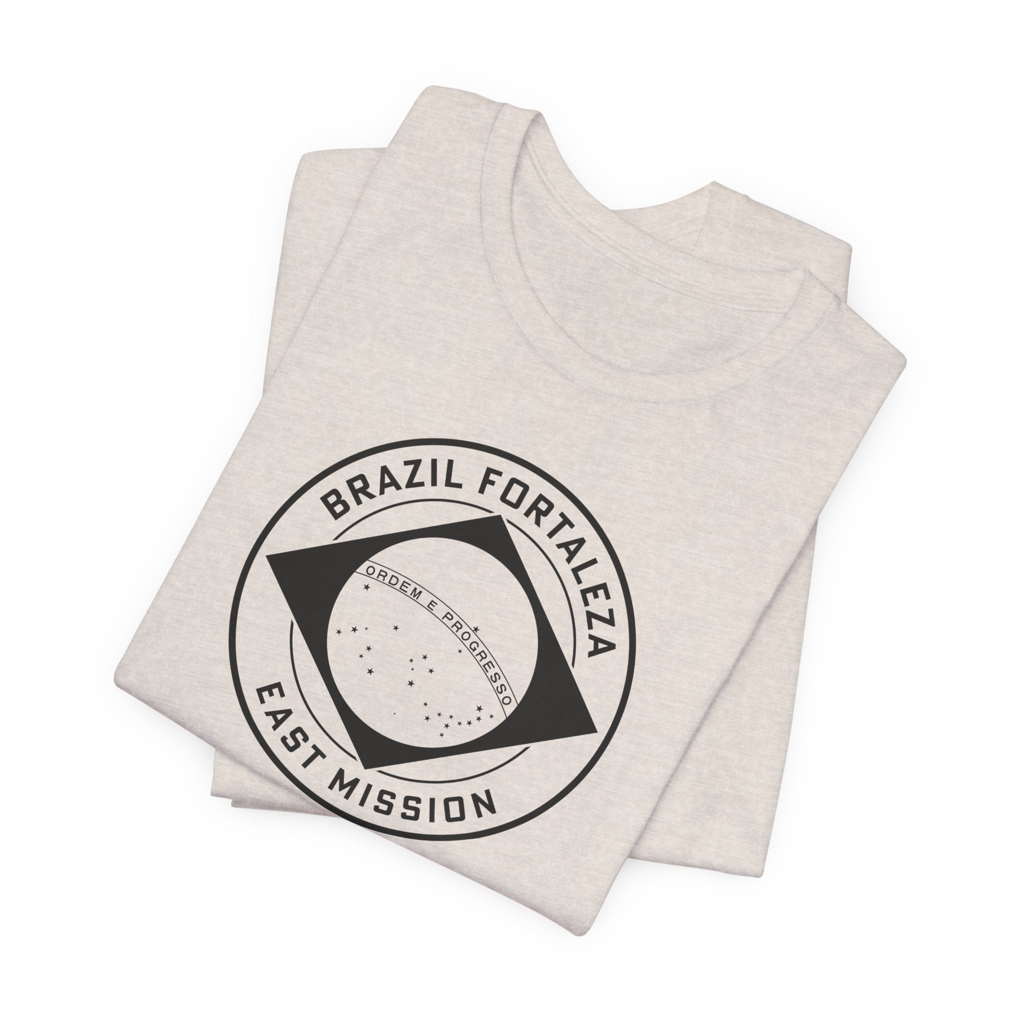 Brazil Fortaleza East Mission Circular Monochrome Logo T-Shirt - Mission Wishlist - LDS Missionary Gift Store