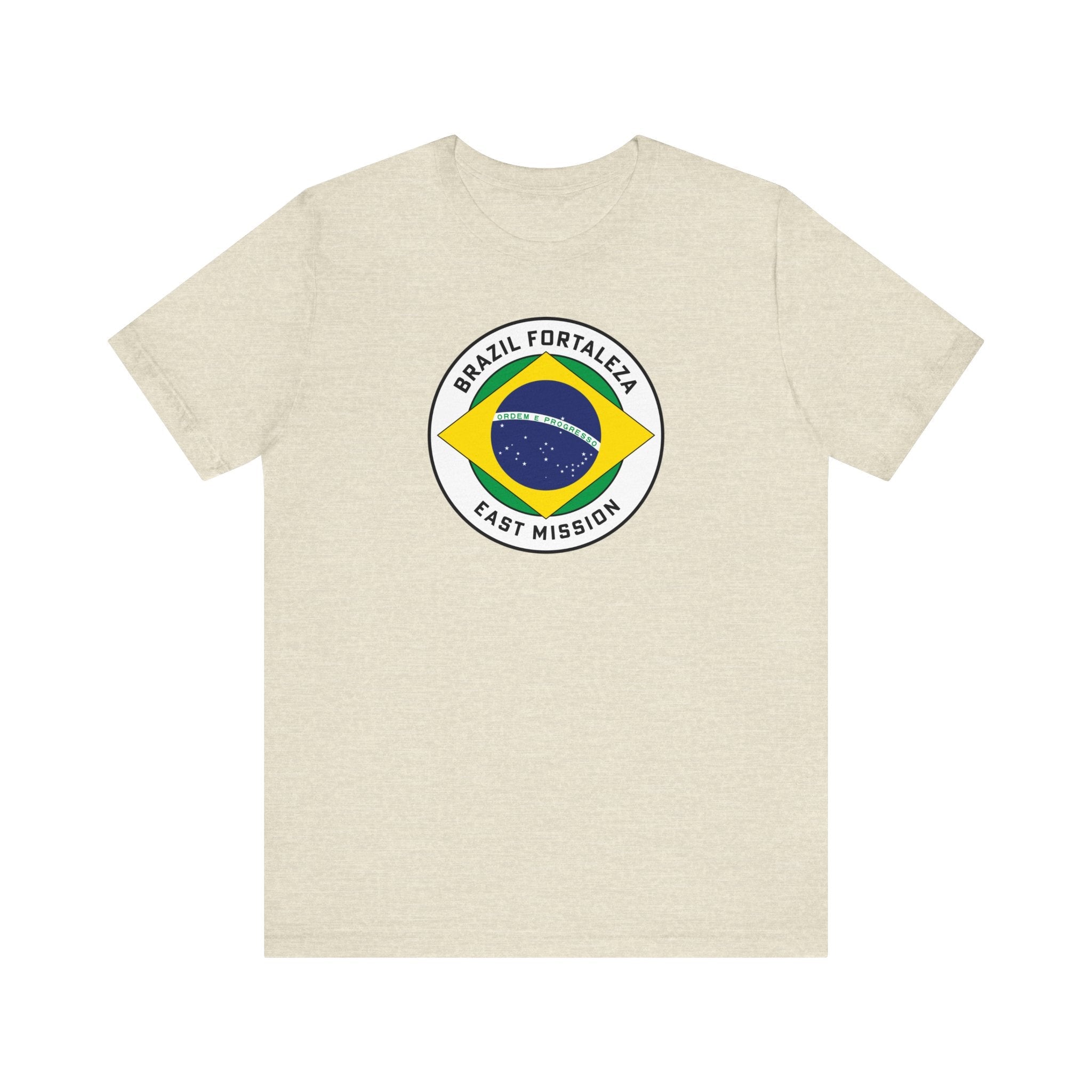 Brazil Fortaleza East Mission Circular Pop Flag T-shirt - Latter-Day Saint LDS Missionary Gift - Book of Mormon