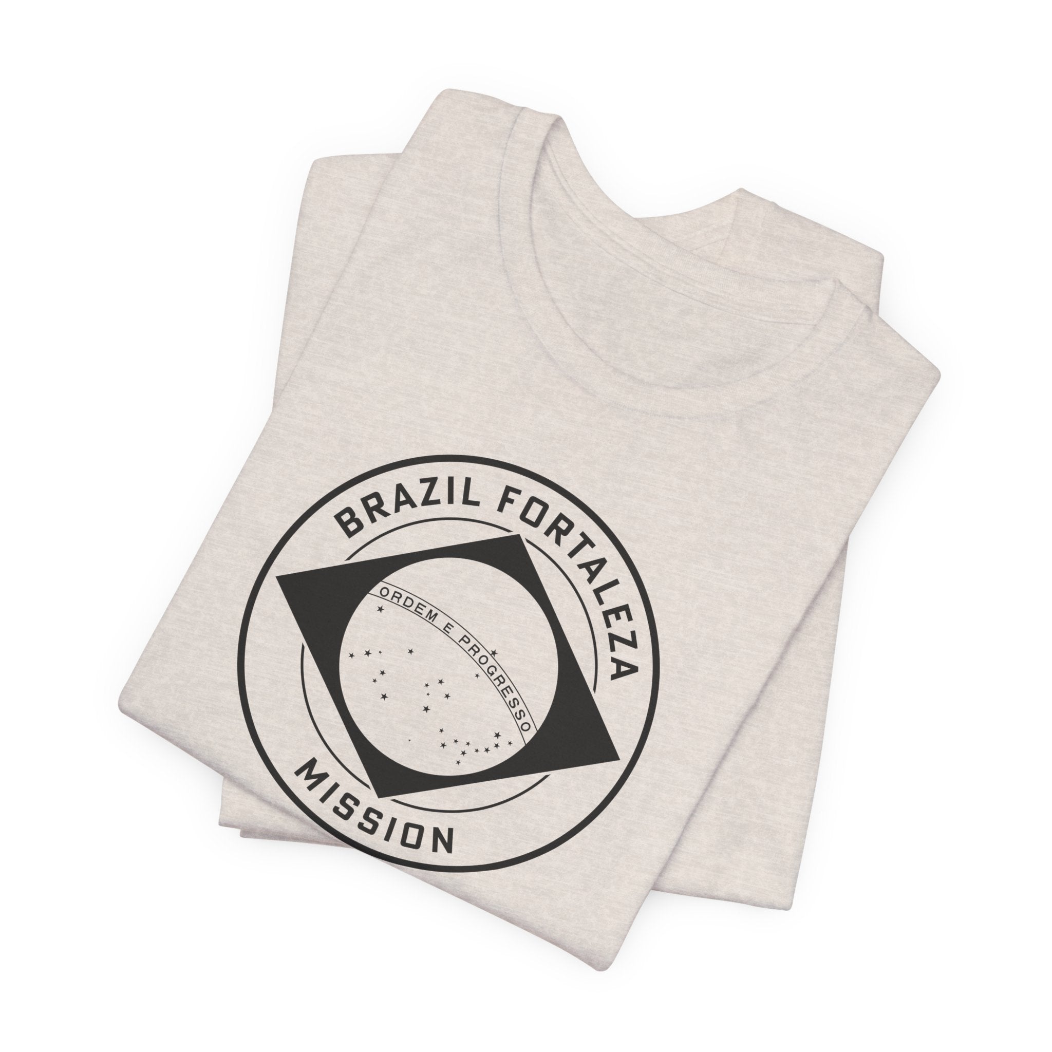 Brazil Fortaleza Mission Circular Monochrome Logo T-Shirt - Mission Wishlist - LDS Missionary Gift Store
