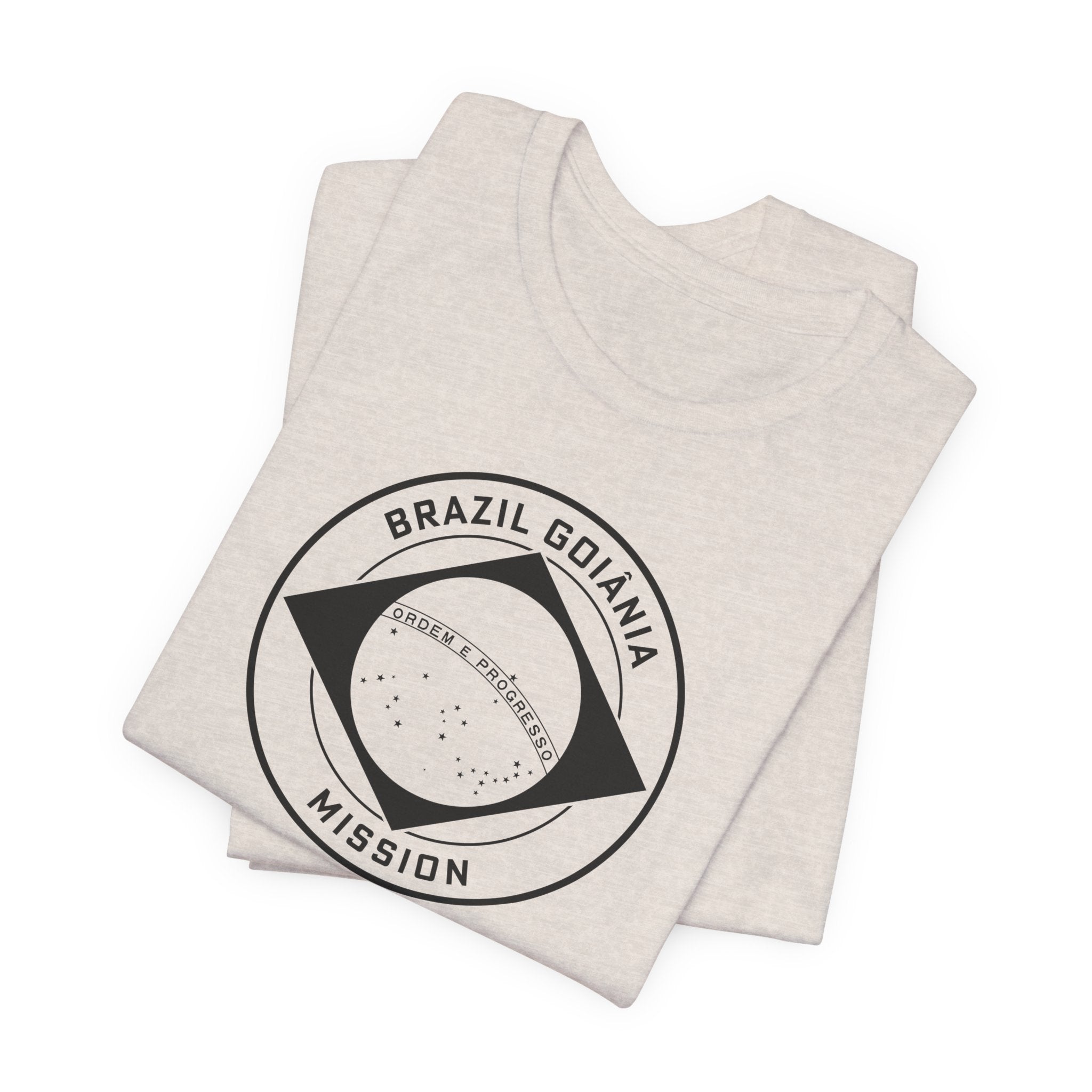 Brazil Goiania Mission Circular Monochrome Logo T-Shirt - Mission Wishlist - LDS Missionary Gift Store
