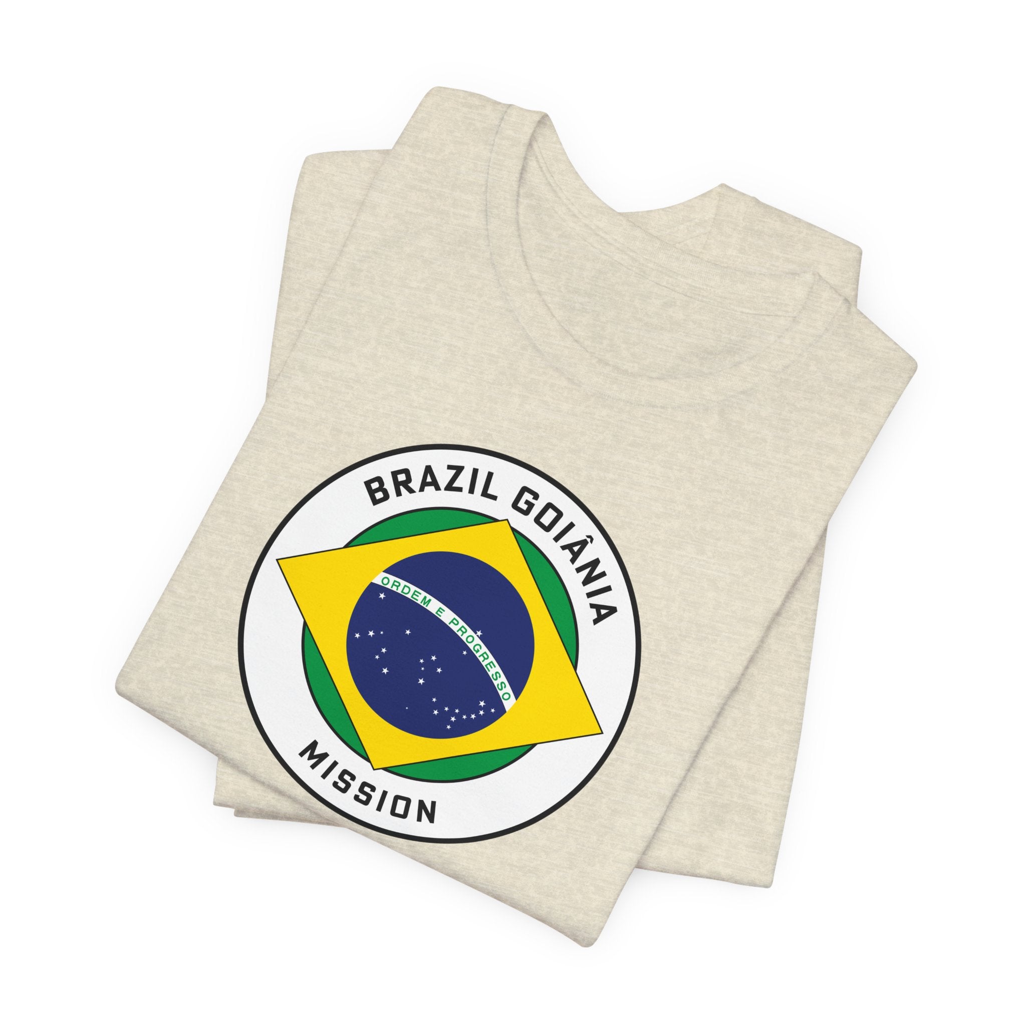 Brazil Goiania Mission Circular Pop Flag T-shirt - Mission Wishlist - LDS Missionary Gift Store