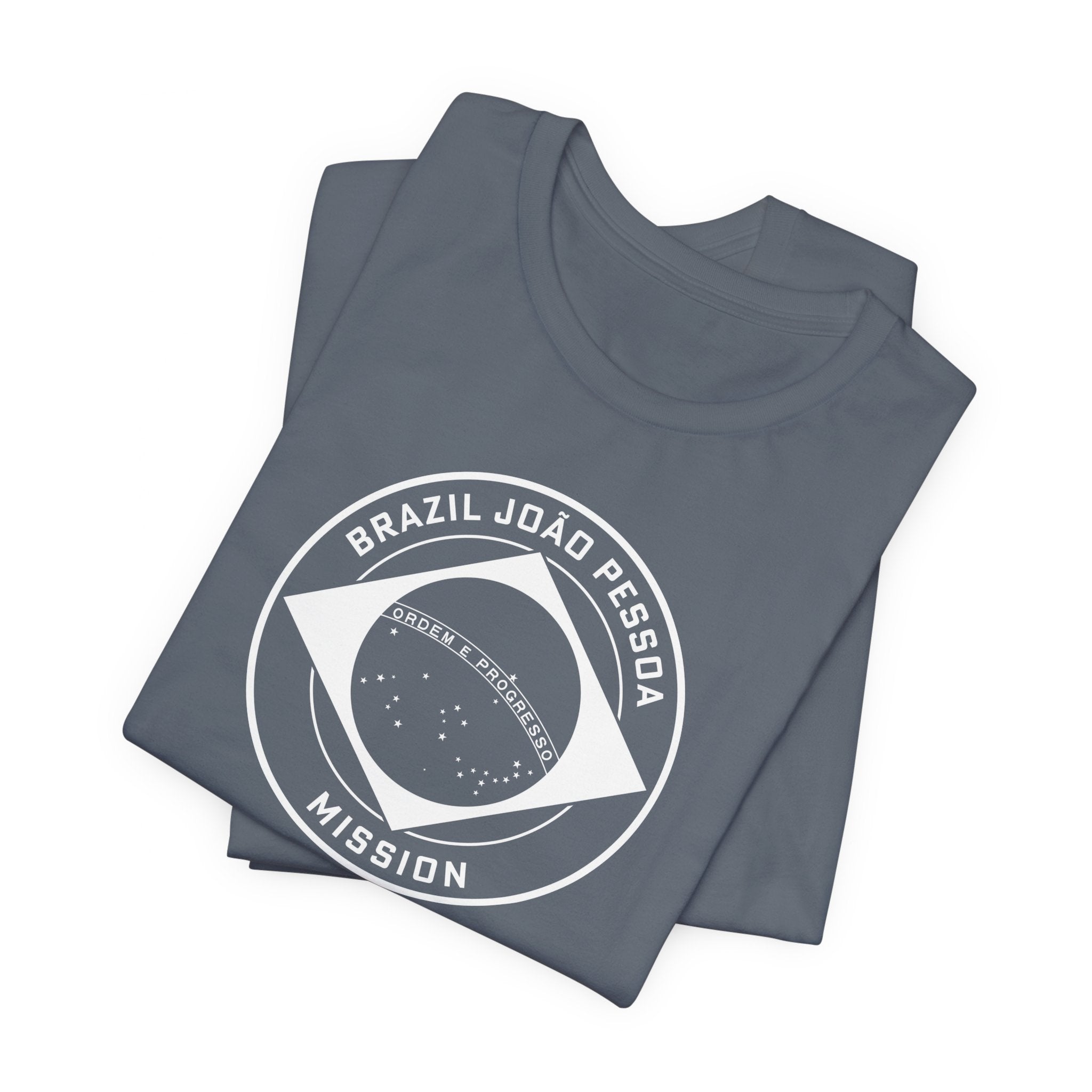 Brazil Joao Pessoa Mission Circular Monochrome Logo T-Shirt - Mission Wishlist - LDS Missionary Gift Store