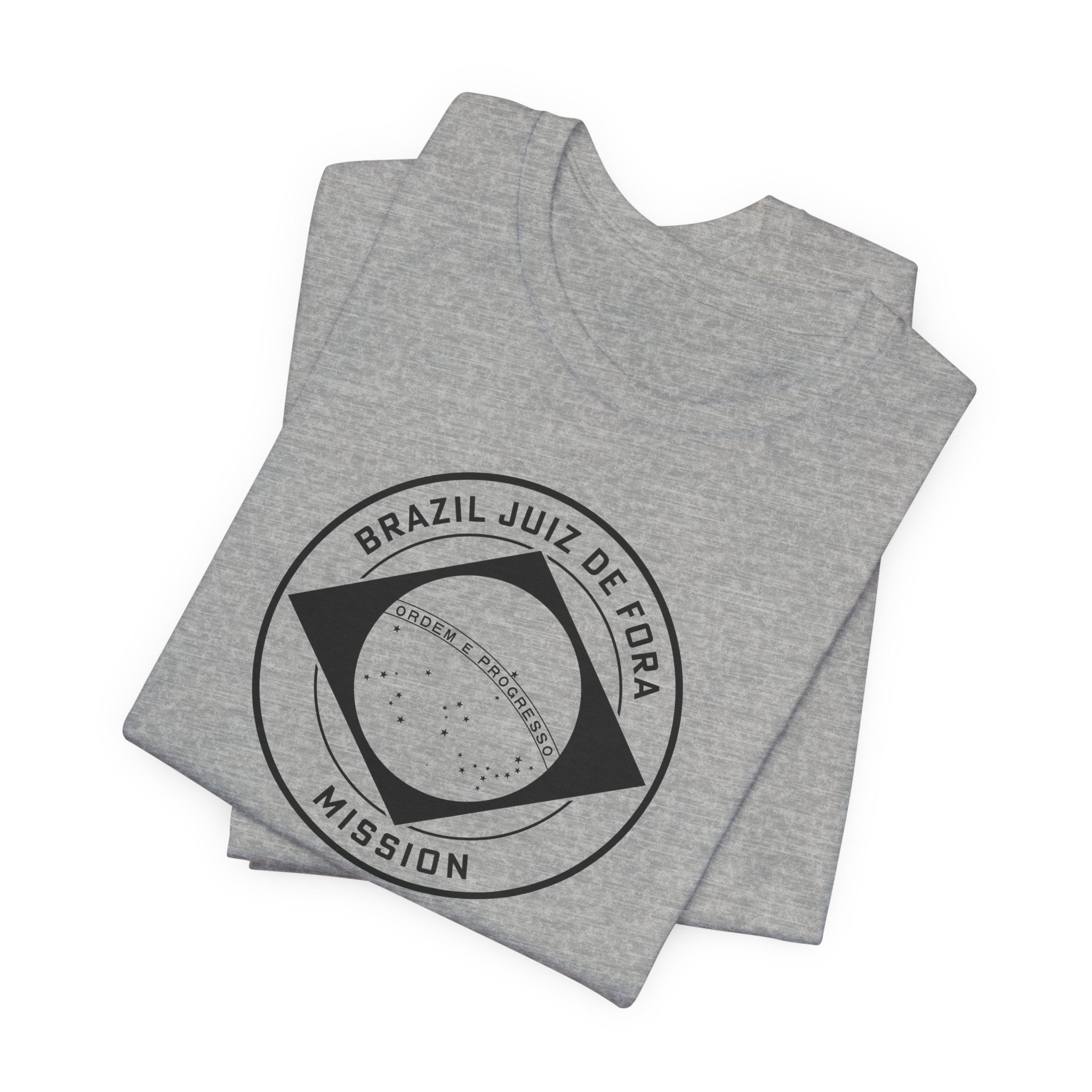 Brazil Juiz de Fora Mission Circular Monochrome Logo T-Shirt - Mission Wishlist - LDS Missionary Gift Store